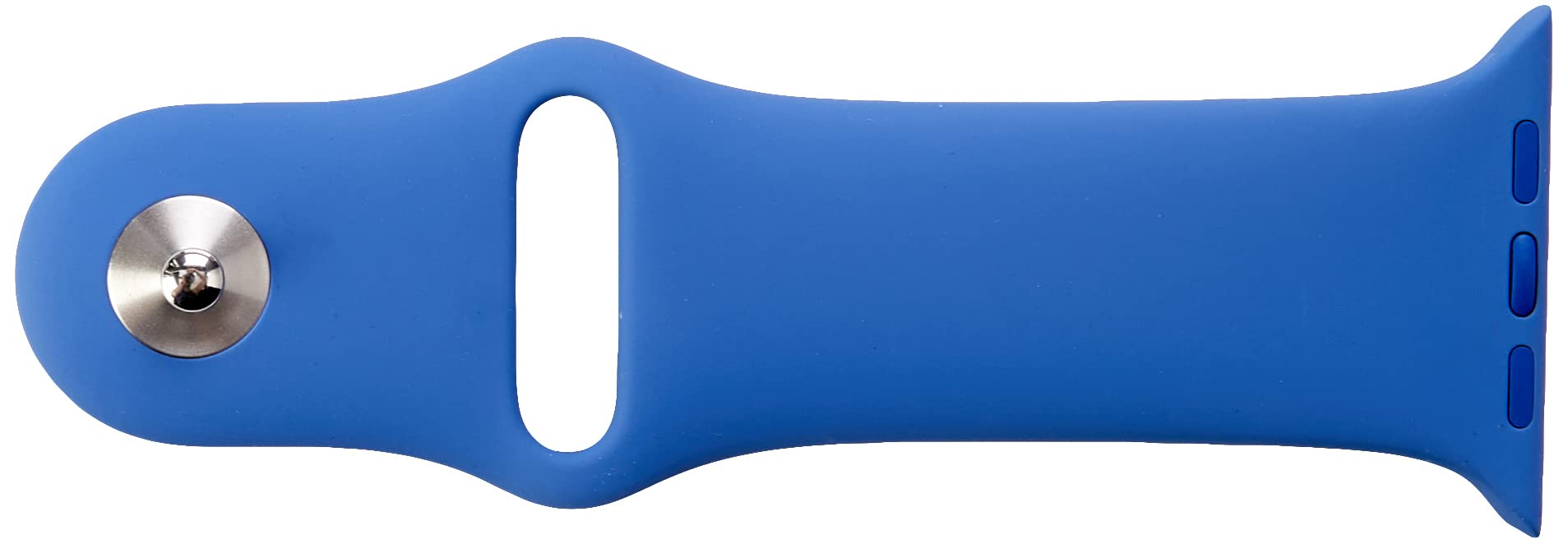 Apple Watch Sport Band (44mm) - Linen Blue - Regular Size - Comfortable & Durable Silicone Strap for Workouts & Everyday Wear