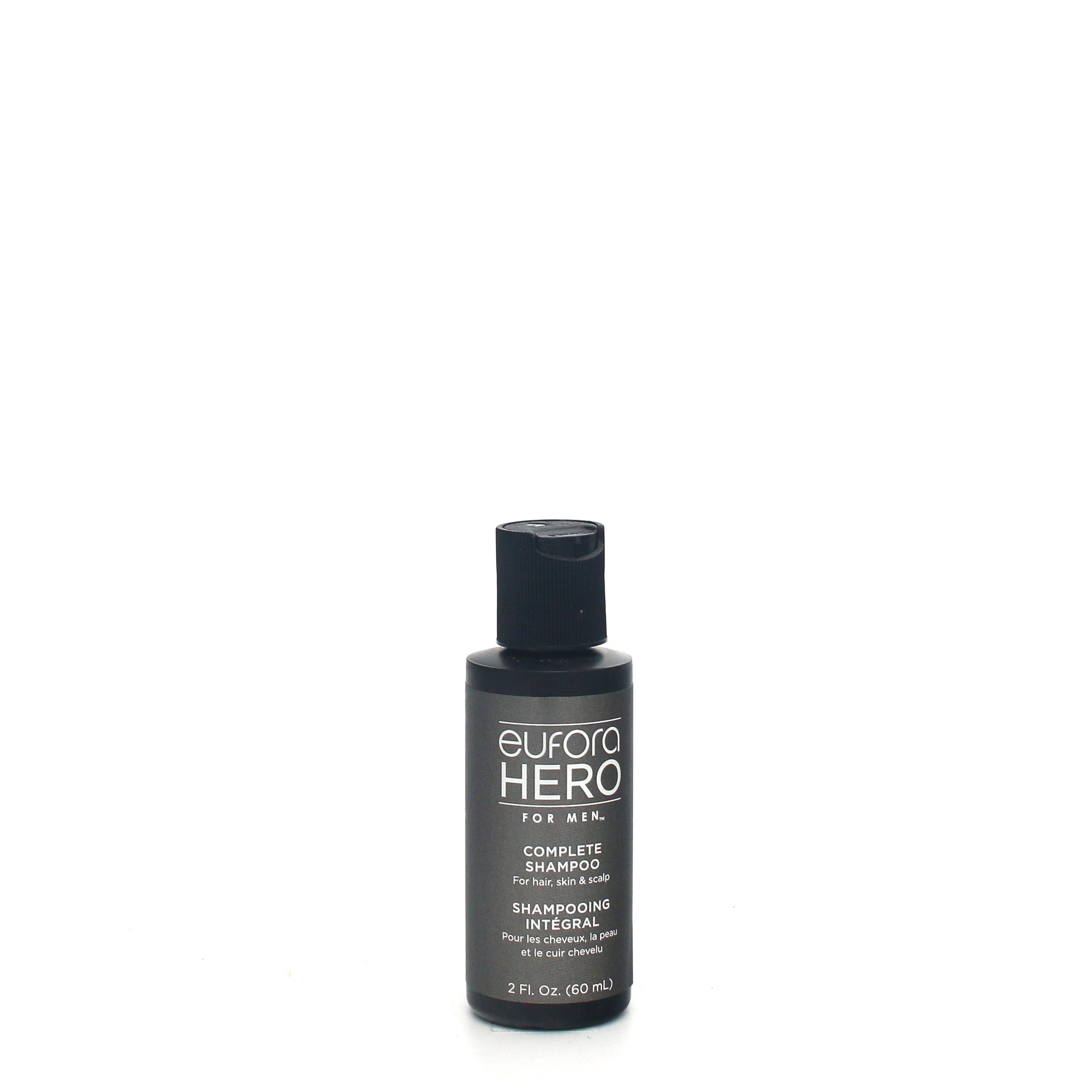 EUFORA Hero for Men Complete Shampoo 2 oz (Pack of 2) - Volumizing & Strengthening Shampoo for Men with Natural Ingredients - Perfect for Daily Hair Care & Thinning Hair Treatment