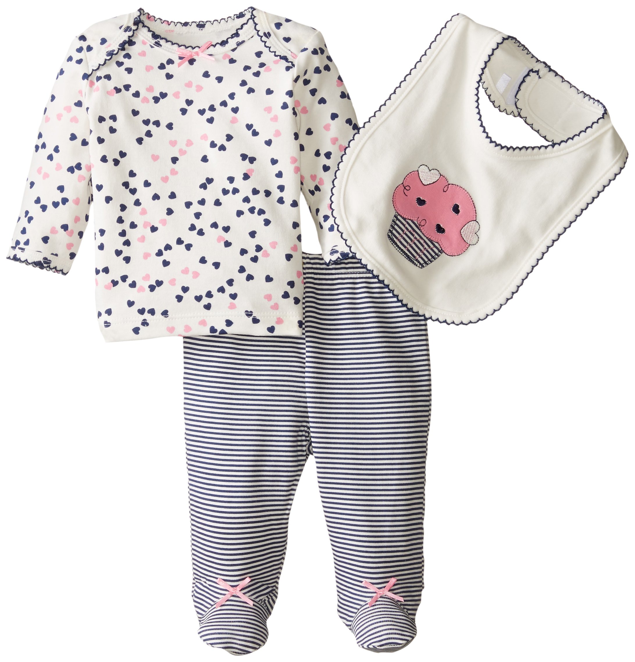 Little Me Baby Girls' 3-Piece Gift Set - Perfect for Newborns & Special Occasions