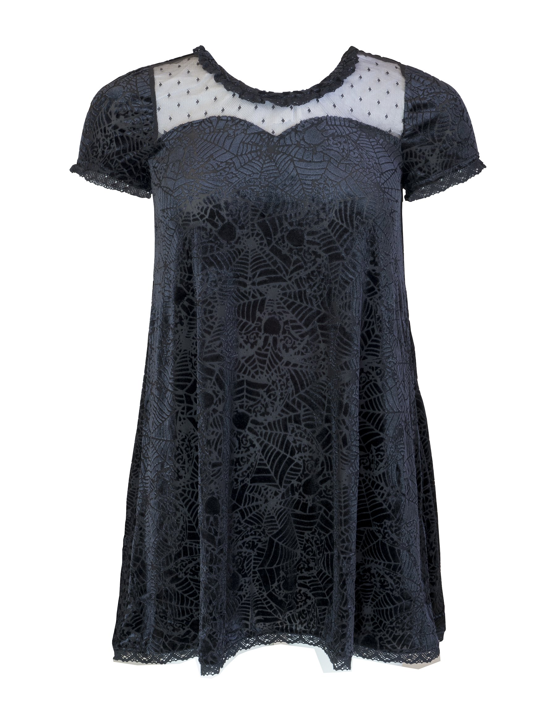 Iron Fist Women's Cave Creeps Sweetheart Alternative Dress | Gothic Punk Rock Fashion | Perfect for Concerts, Halloween & Alternative Parties