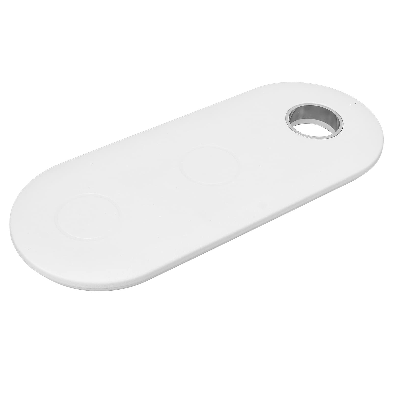 Jopwkuin 3-in-1 Wireless Charger for iPhone, Samsung & Qi-Enabled Devices - Fast Charging Stand with Temperature & Overvoltage Protection (White) - Perfect for Home, Office & Travel Use