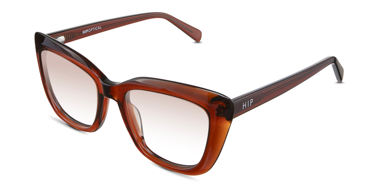 LESA Women's Prescription Tinted Glasses - Stylish & UV Protection for Reading, Driving & Outdoor Activities