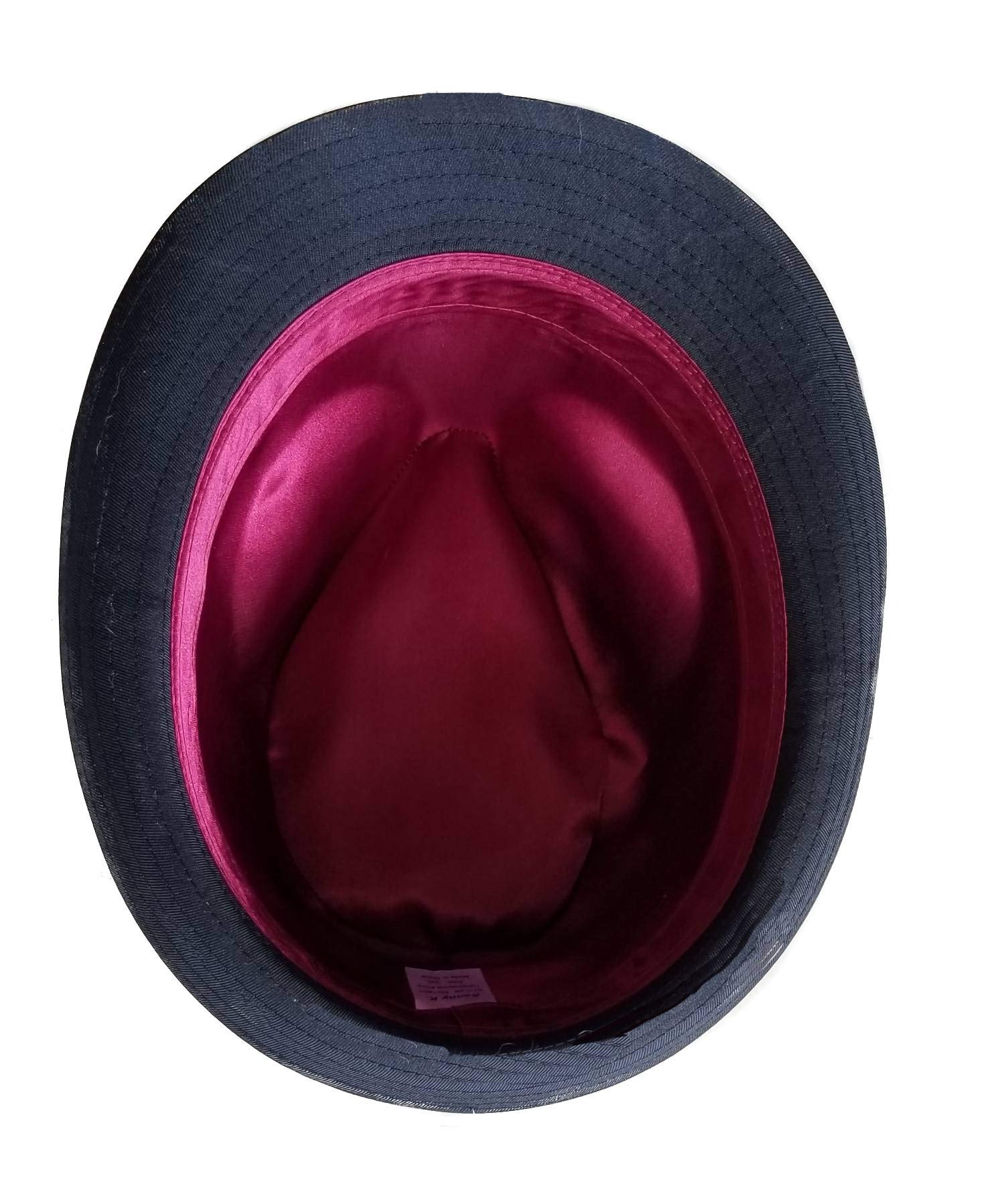 Kenny K Men's Formal Fedora Hat for Weddings - X-Large Size, Flat Black with Black Band - Perfect for Tuxedos, Prom, and Special Occasions
