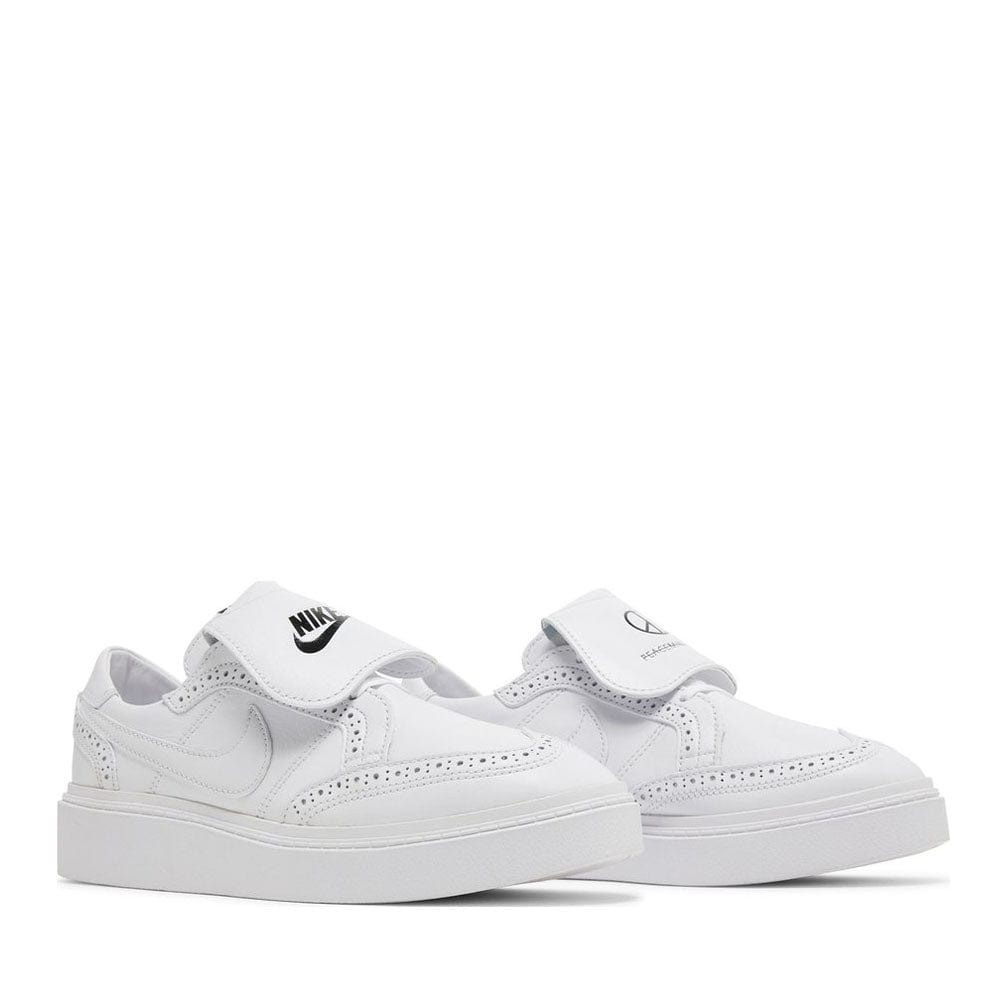 Nike x Peaceminusone Kwondo 1 Triple White Sneakers - Limited Edition White Leather High-Top Shoes for Men - Perfect for Streetwear Fashion & Sneaker Collectors