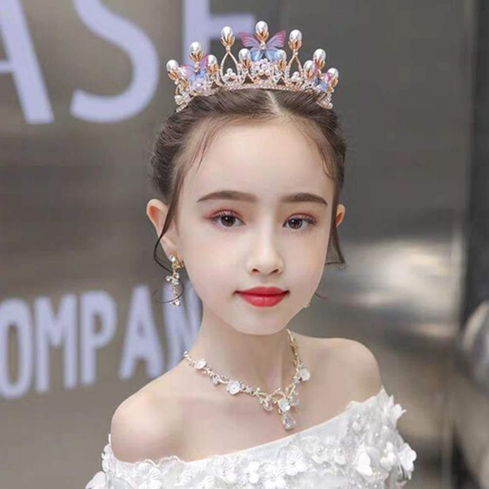Sparkling Princess Tiaras & Crowns for Little Girls - Pearl Birthday Party Headbands for Weddings, Prom, Pageants & Special Occasions | Perfect for Birthday Celebrations, Dress-Up Play & Photo Shoots