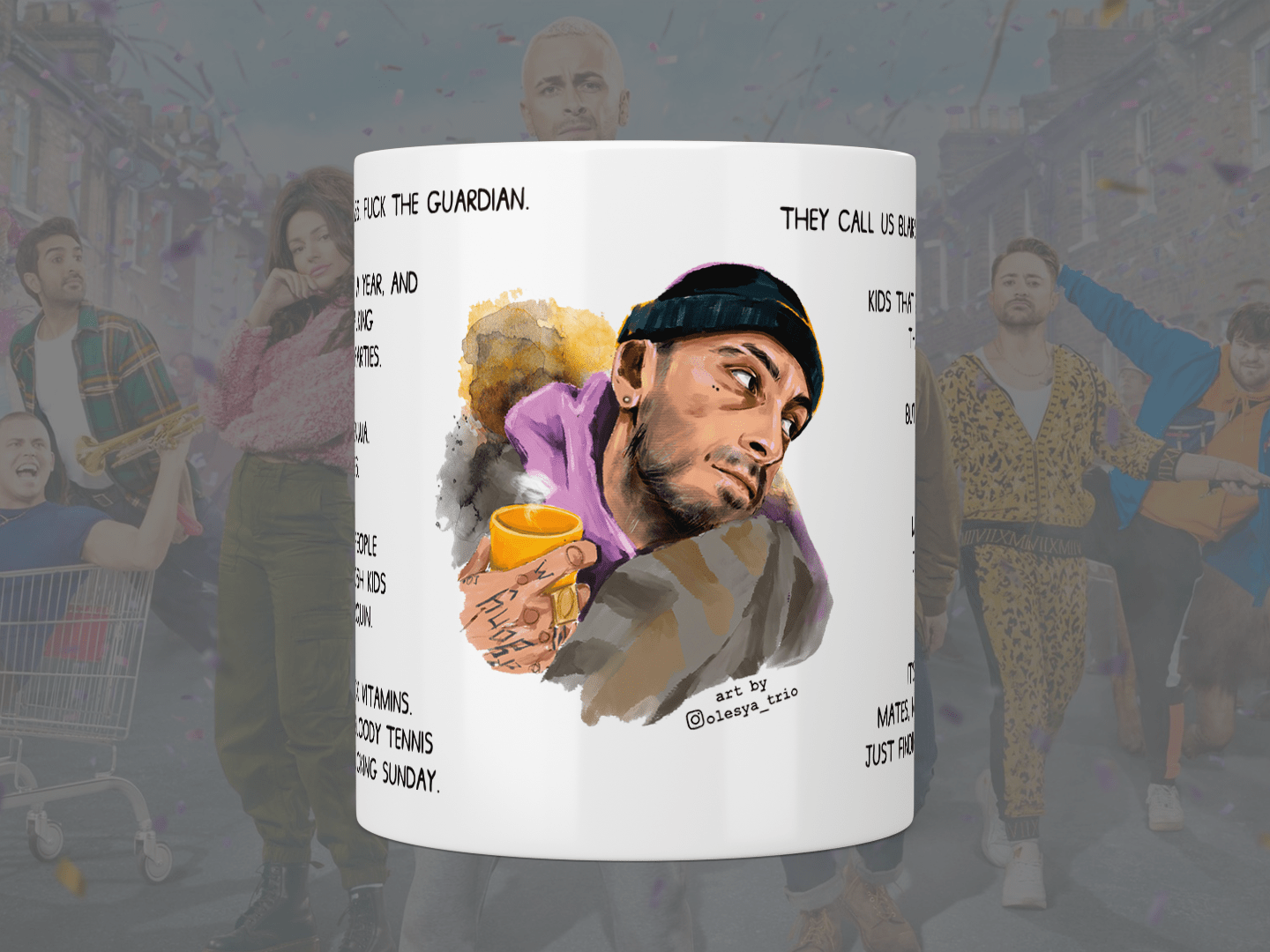 Brassic Vinnie O’Neil Opening Scene Quote Coffee Mug - Funny TV Show Fan Gift - Perfect for Tea, Coffee & Office Use