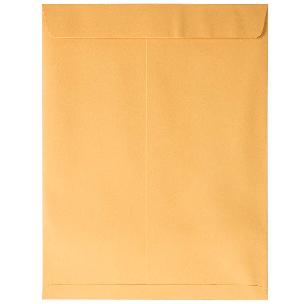 JAM PAPER 10 x 13 Inch Peel & Seal Open End Catalog Envelopes - Premium Brown Kraft Manila Paper - 250 Bulk Envelopes per Box | Perfect for Mailing, Business Documents & Office Supplies