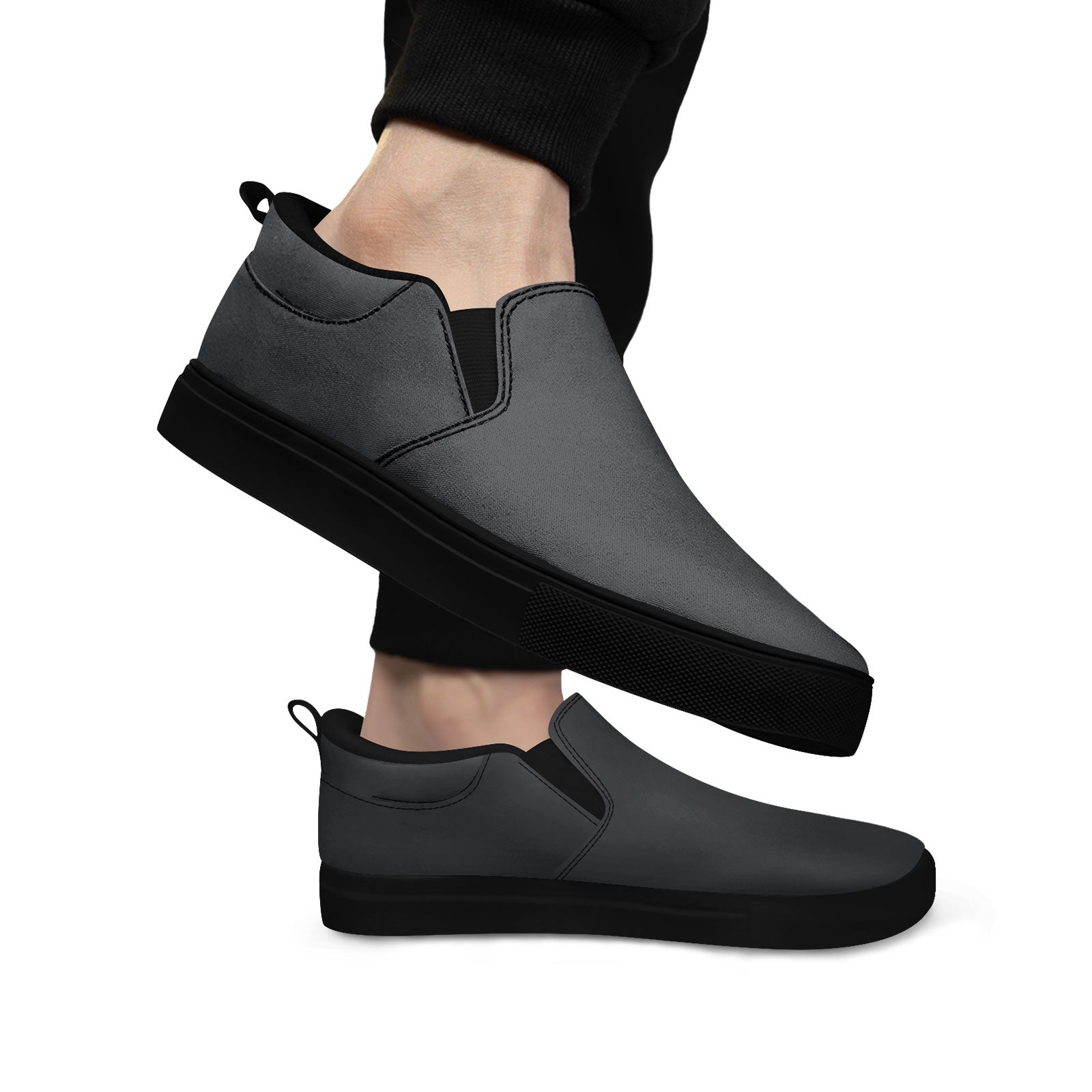 Custom Personalized Canvas Slip-On Sneakers - Handmade & Unique Design (FN071 E028030) - Perfect for Casual Wear, Gifts & Fashion Street Style