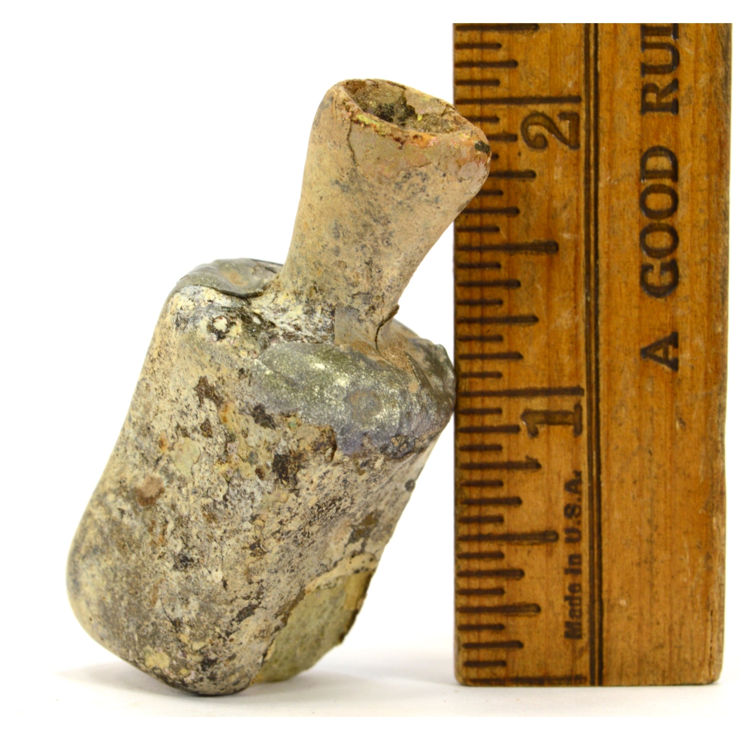 Ancient Roman Hand Blown Glass Bottle - Authentic Tiny Vessel from 100-300 AD with Natural Patina | Perfect for Historical Collections, Home Decor & Unique Gift Ideas