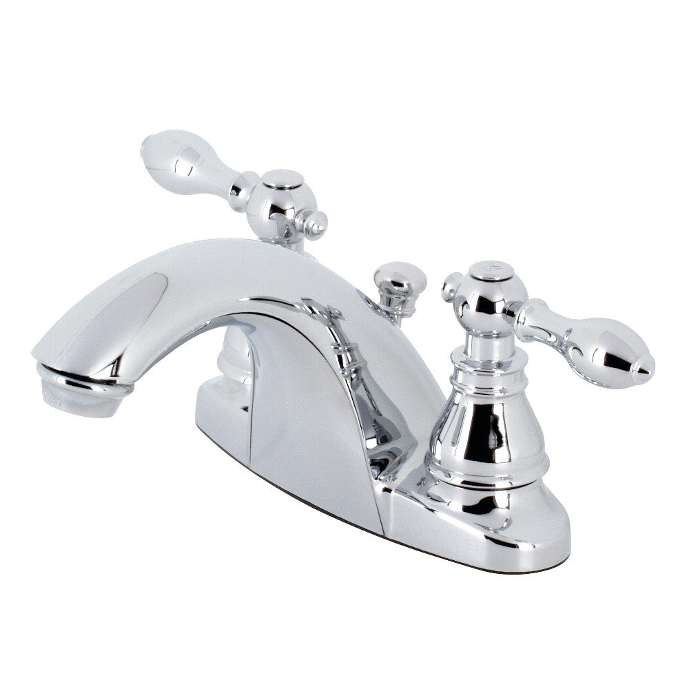 Kingston Brass KB7642ACL American Classic 4-Inch Centerset Bathroom Faucet - Chrome Finish for Vanity Sinks, Powder Rooms & Guest Bathrooms