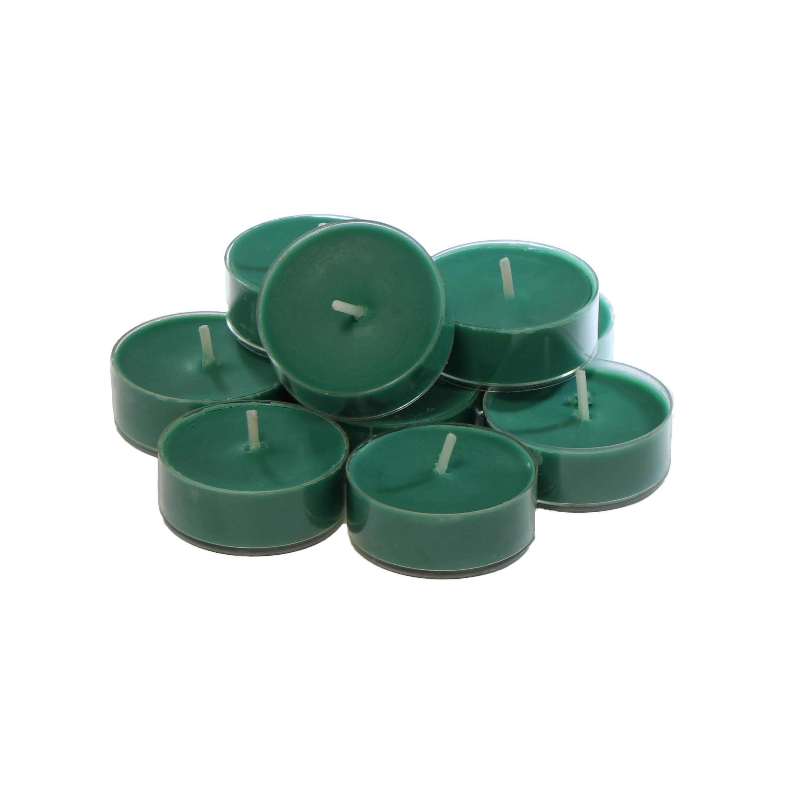 Premium Green Holiday Scented Candles - 12 Pack Tea Lights with Fresh Balsam Pine Fragrance for Christmas Decor, Home Aromatherapy & Cozy Winter Evenings