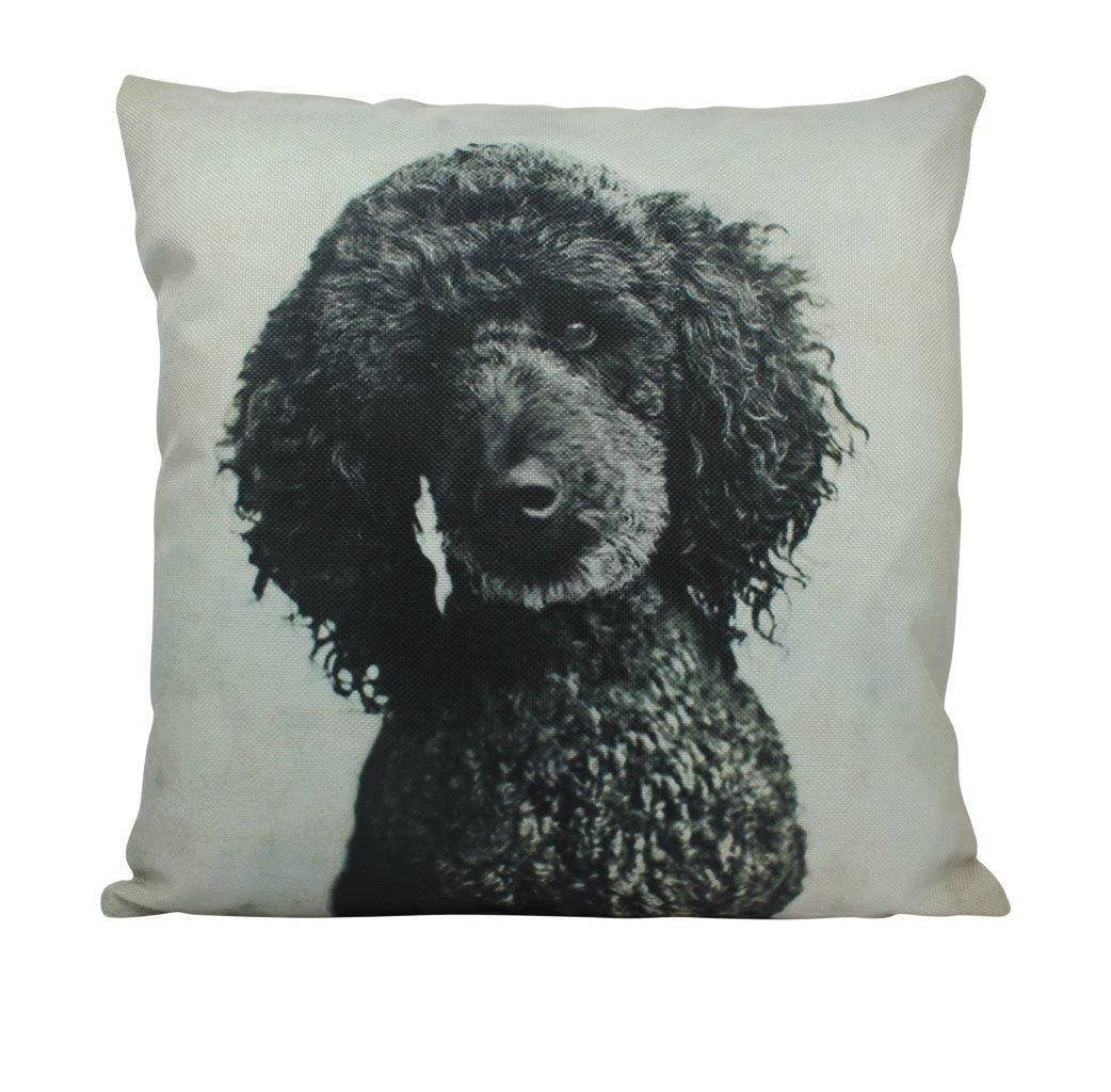 Black Poodle Throw Pillow - Custom Dog Pillow for Dog Moms & Lovers - Large Home Decor Cushion for Living Room, Bedroom & Nursery