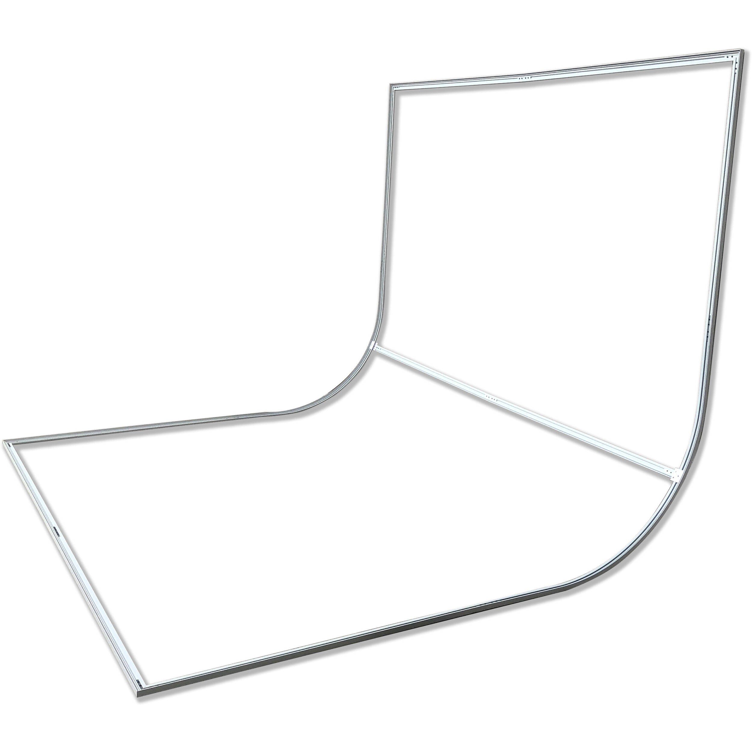 EasiFrame V2 Portable Curved Cyclorama Photography Backdrop System - Standard Frame (8.2ft x 7ft) for Studio, Product Shoots & YouTube Videos