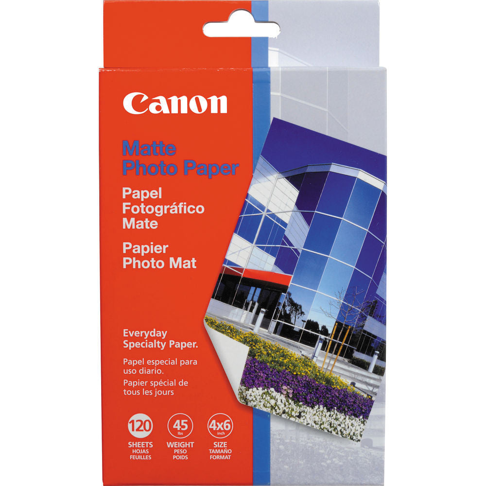 Canon Premium Matte Photo Paper 4x6 Inches - 120 Sheets for High-Quality Printing | Ideal for Home Photos, Scrapbooking & Professional Prints