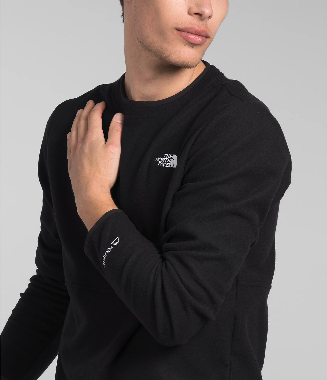 Men's Alpine Polartec 100 Crew Fleece Jacket - NF0A84QF - Warm Winter Base Layer for Hiking, Camping & Outdoor Activities