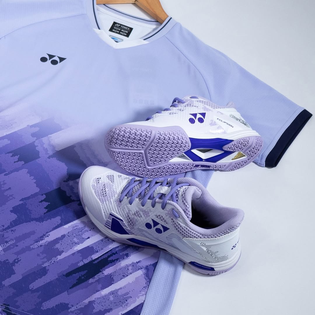Yonex Eclipsion Z3 Women's Tennis Shoes - White & Purple - Lightweight Comfort for Women's Badminton & Court Sports