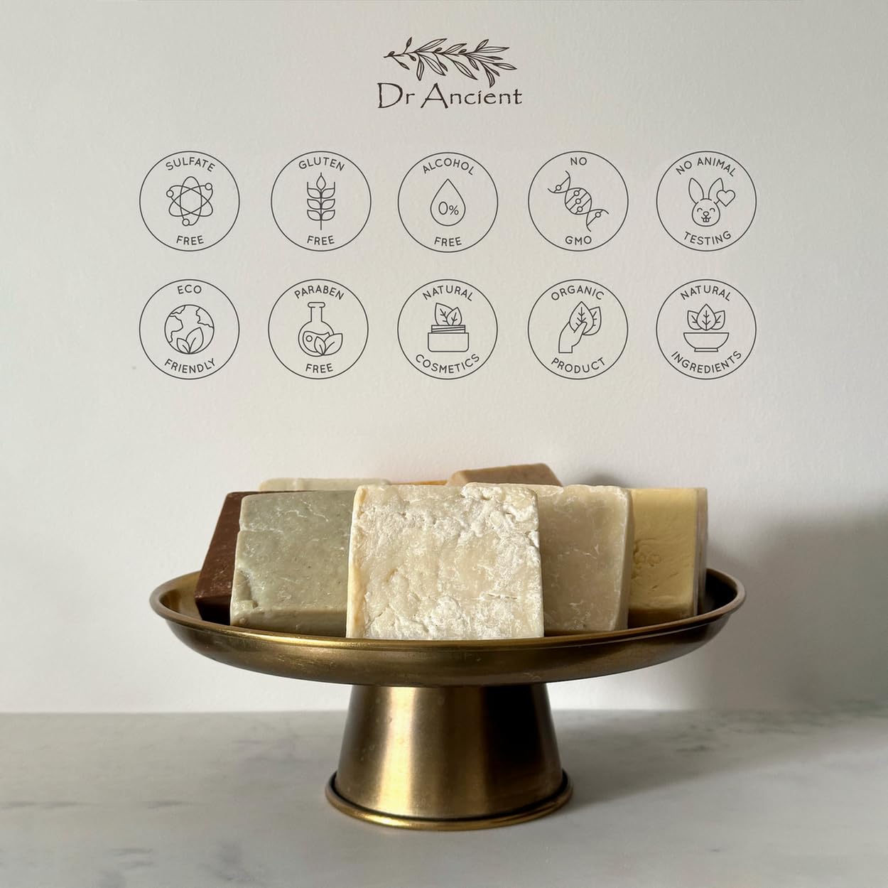Organic Natural Handmade Donkey Milk Soap, Pine Tar Soap, Aleppo Soap & Bittim Soap - Traditional Antique Soap Collection - Chemical-Free for Sensitive Skin & Daily Cleansing - Perfect for Face, Body & Hand Care