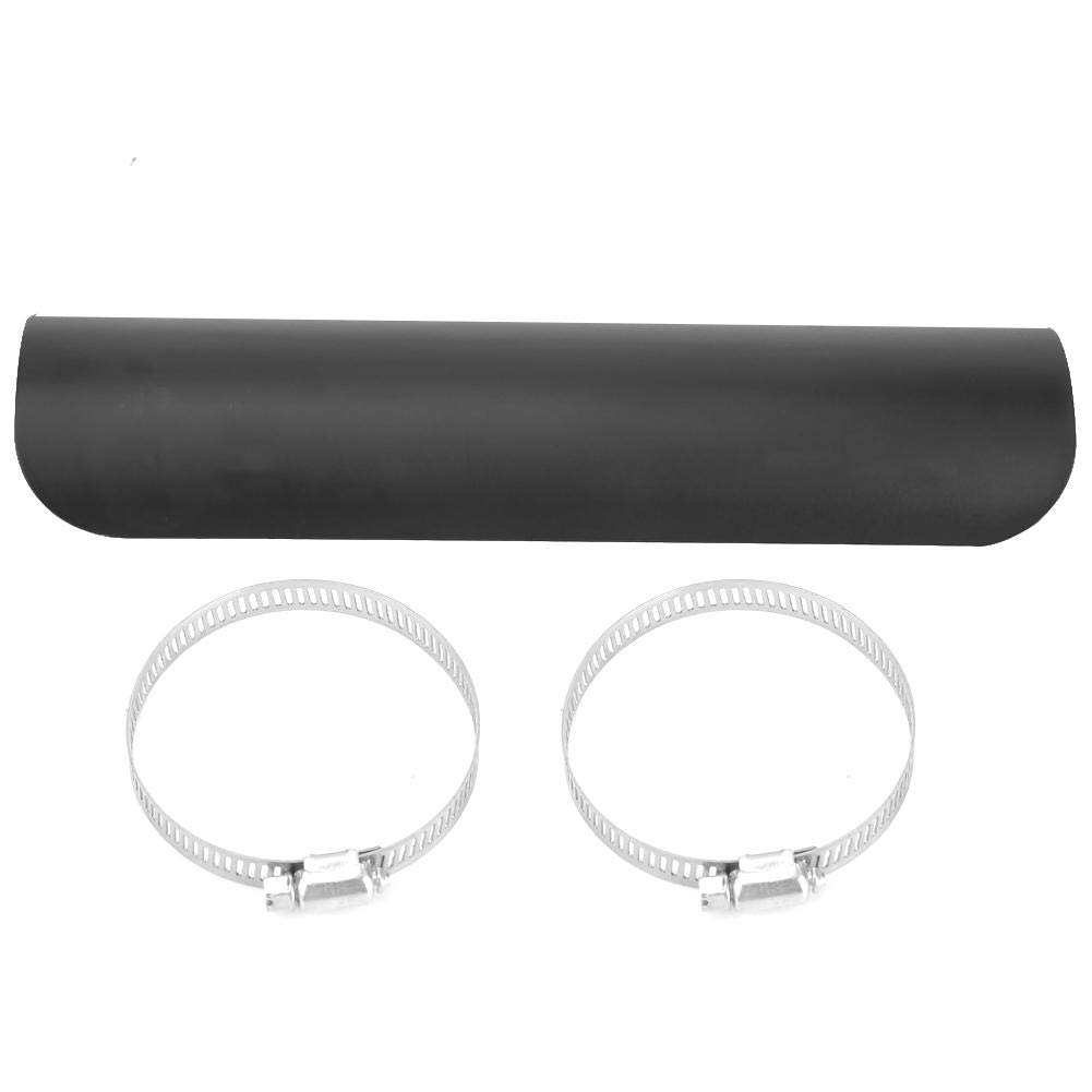 Acouto Universal Motorcycle Exhaust Heat Shield Guard Cover - Fits 2.0-2.76in Pipes | High-Temperature Protection for Cruiser, Sport & Dirt Bikes (Riding, Commuting & Off-Road Use)