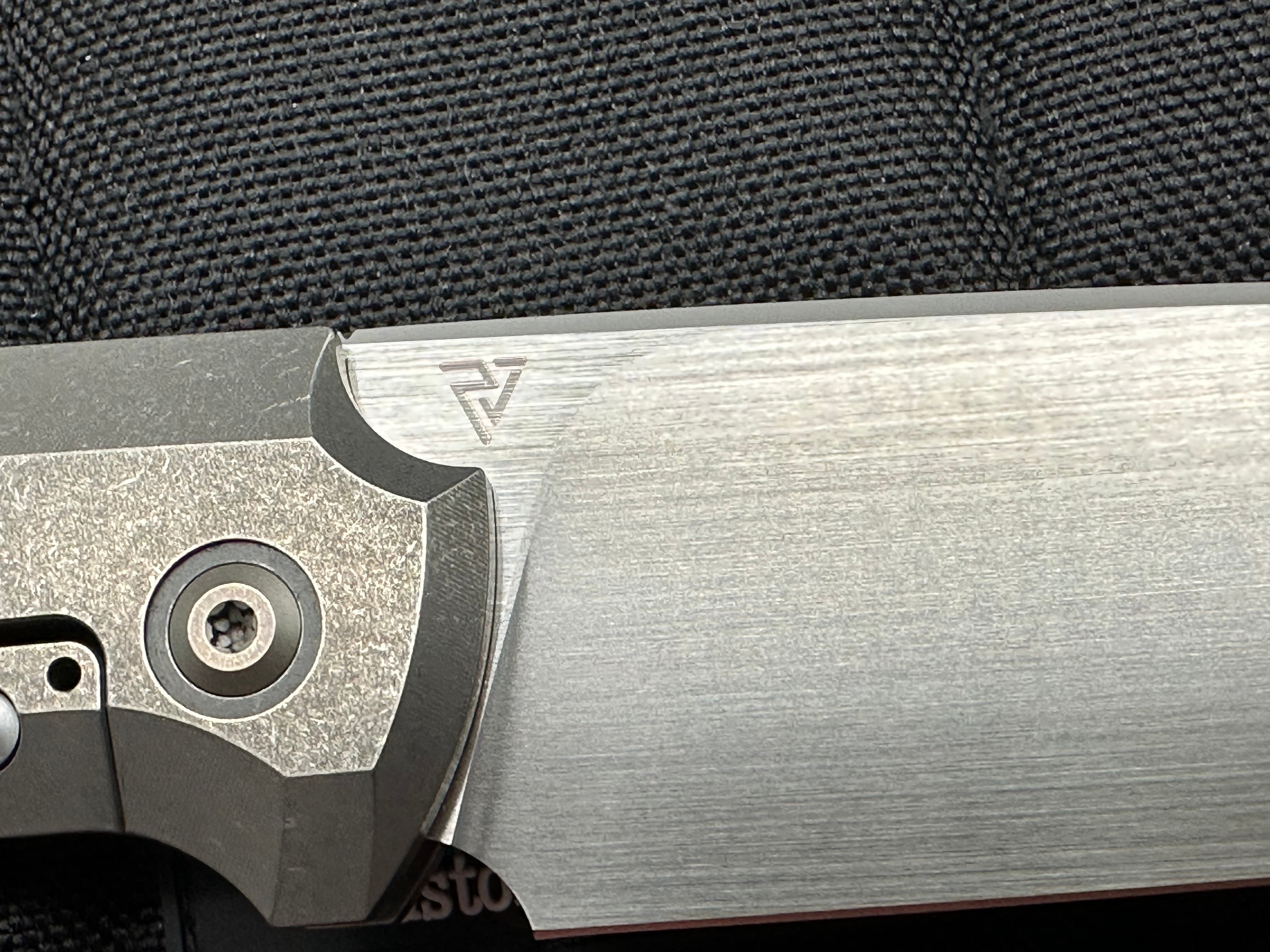 CKF Fif20Ti CF #139 - Premium M390 Satin Blade & Milled Titanium Handles - EDC Folding Knife for Outdoor, Camping & Everyday Carry