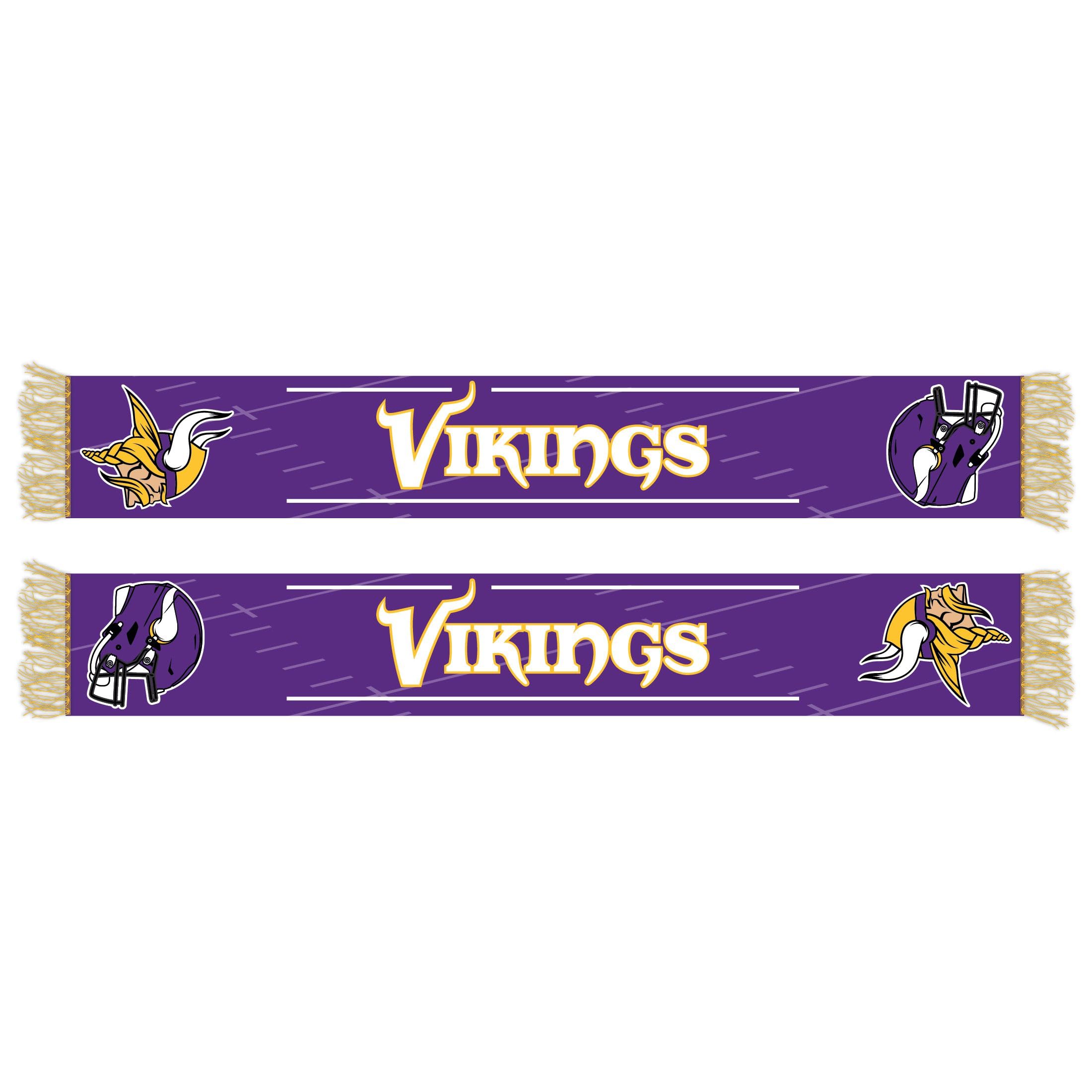 Great Branding Winter Fan Scarf - NFL Minnesota Vikings Team Logo Fleece Neck Warmer for Cold Weather Games & Outdoor Activities
