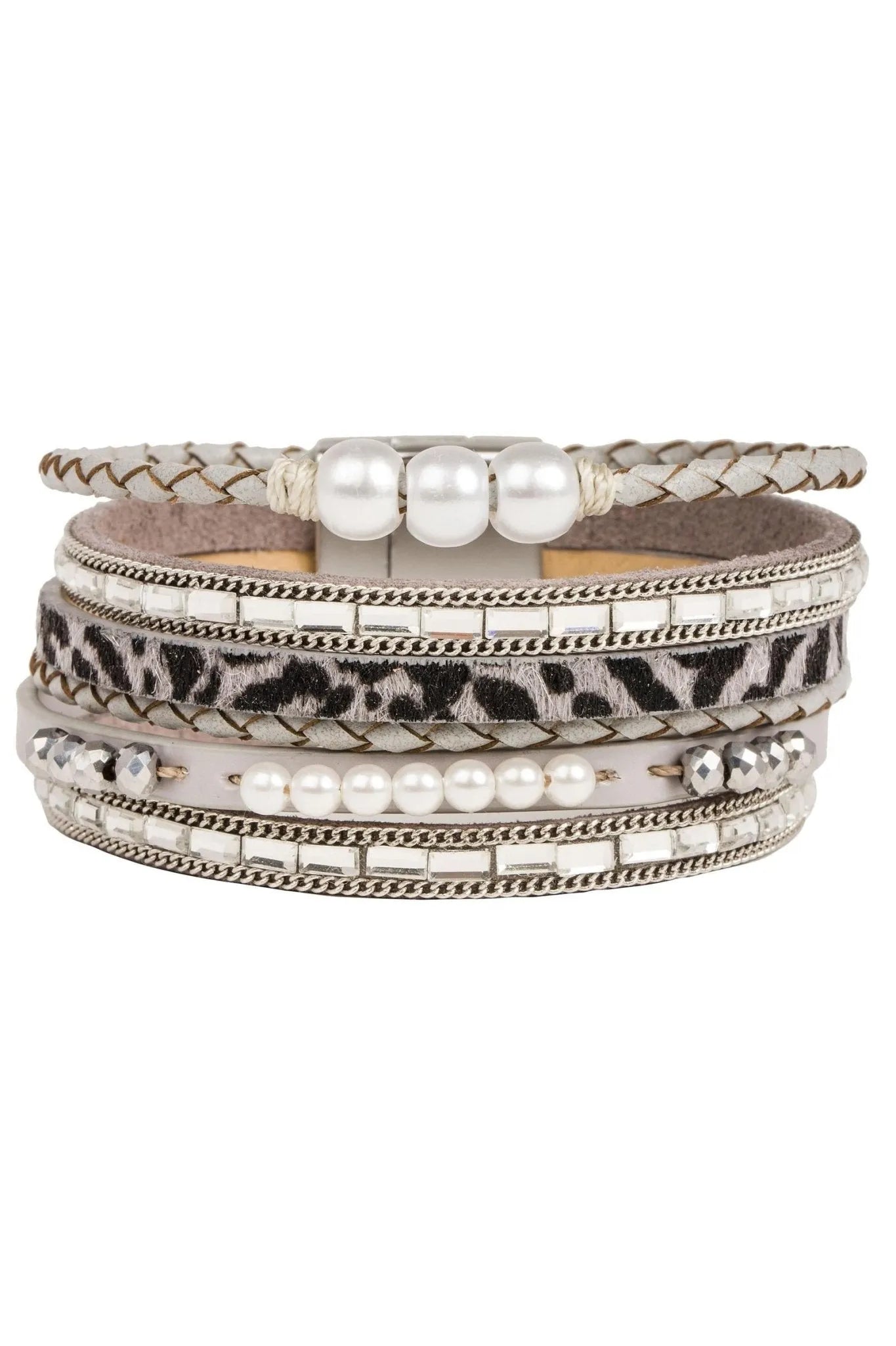 Wild About Pearls Genuine Leather Bracelet for Women - Elegant Pearl Jewelry Gift for Birthday, Anniversary & Special Occasions