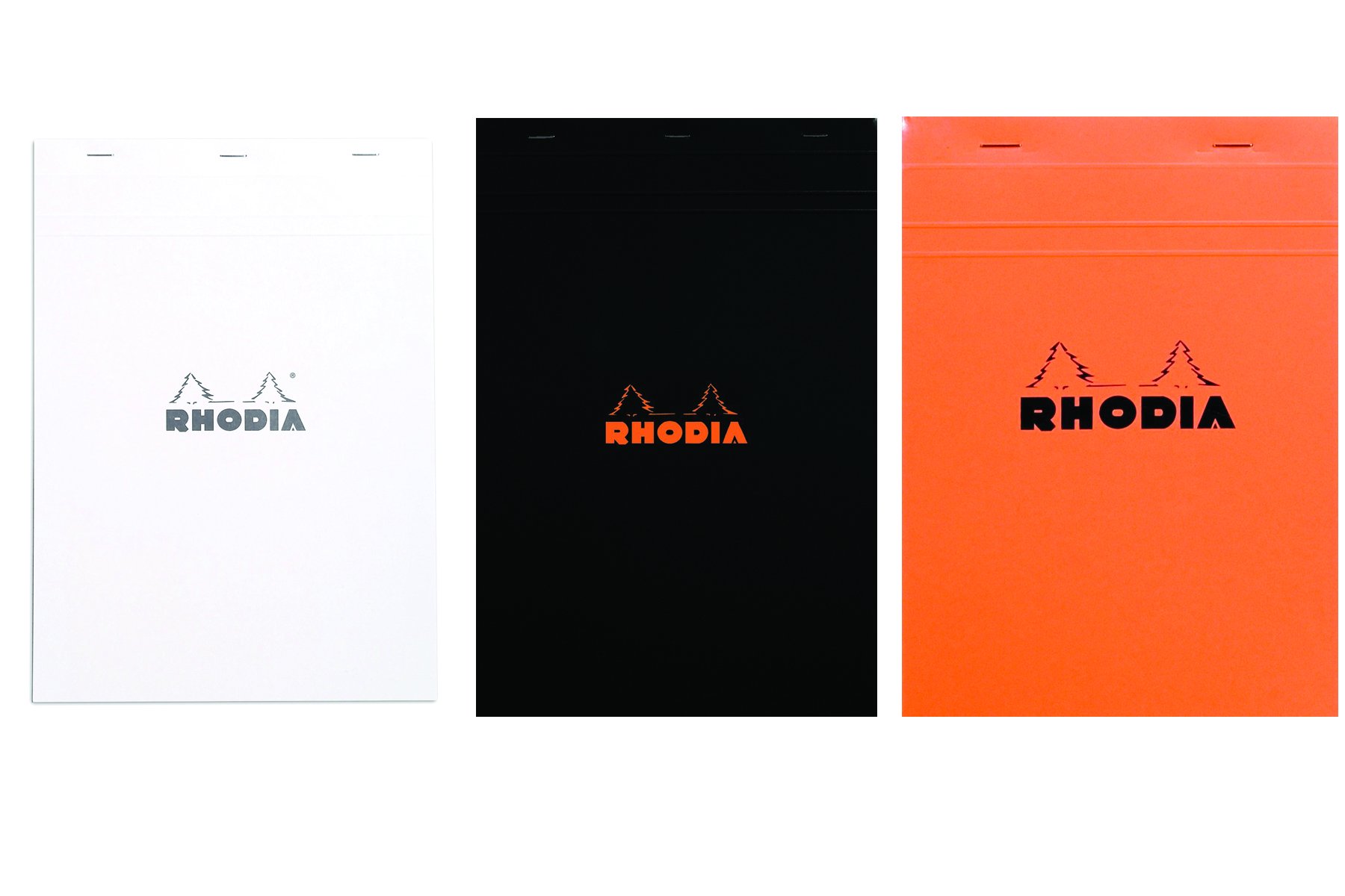 Premium Rhodia Notepads - 3-Pack Graph Paper Notebooks (8.25