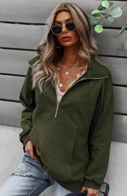 Women's Casual Loose Fit Jacket - Lightweight Comfortable Outerwear for Everyday Wear, Spring & Fall Layering