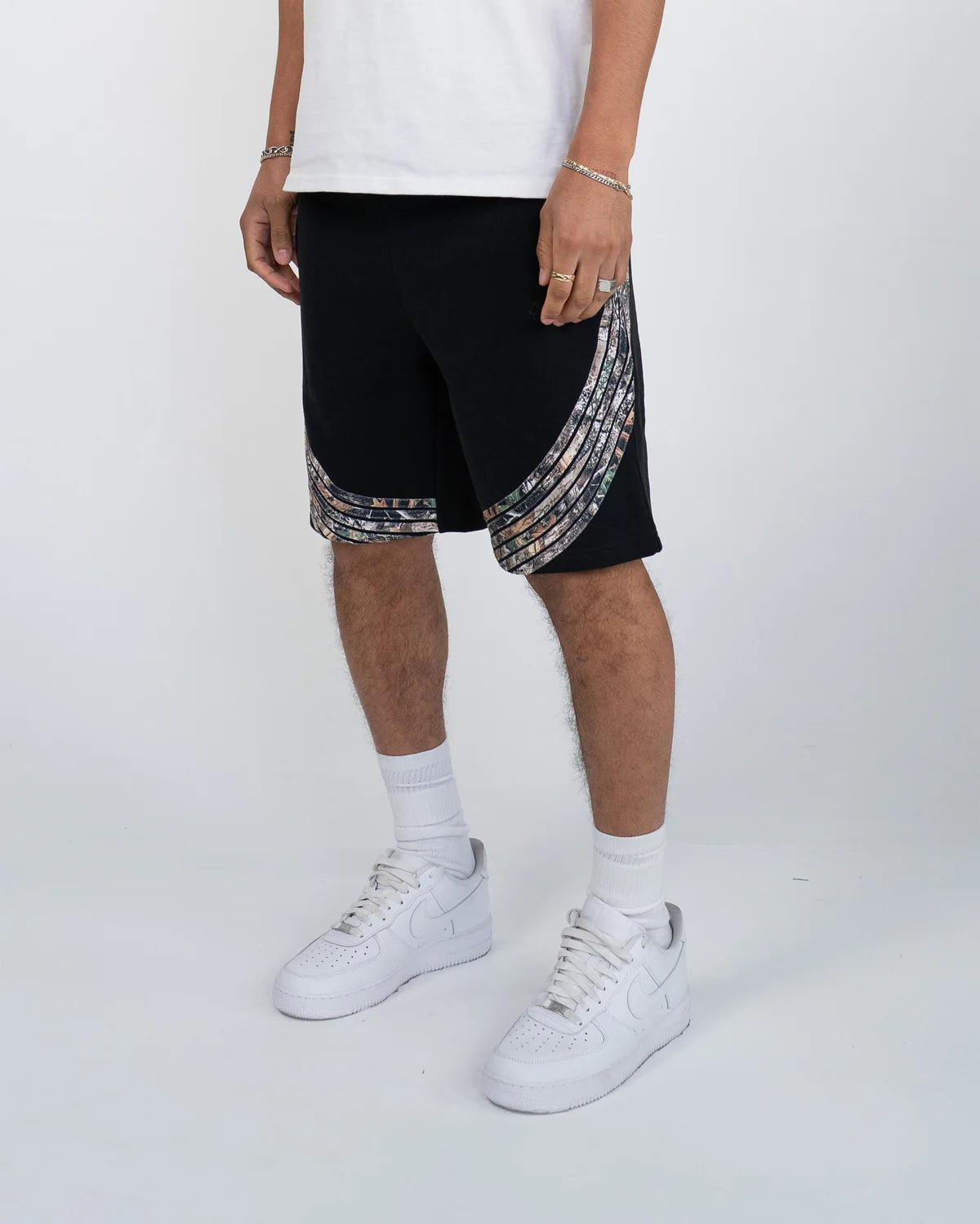EPTM CAMO HIGHLAND SHORTS - Tactical Outdoor Shorts for Men, Black Camouflage Hiking & Hunting Shorts - Perfect for Camping, Fishing, and Outdoor Adventures