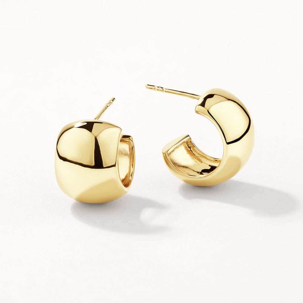 Chunky Gold Hoop Earrings for Women - Trendy Statement Jewelry for Parties, Weddings & Everyday Wear