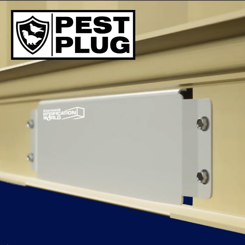 Pest Plug Fork Pocket Covers for Shipping Containers - 40FT New 4 Side + 2 Door End + 3pc End Wall - Animal & Bird Proof Seal for Cargo Protection | Ideal for Sea Cans, Storage, and International Shipping