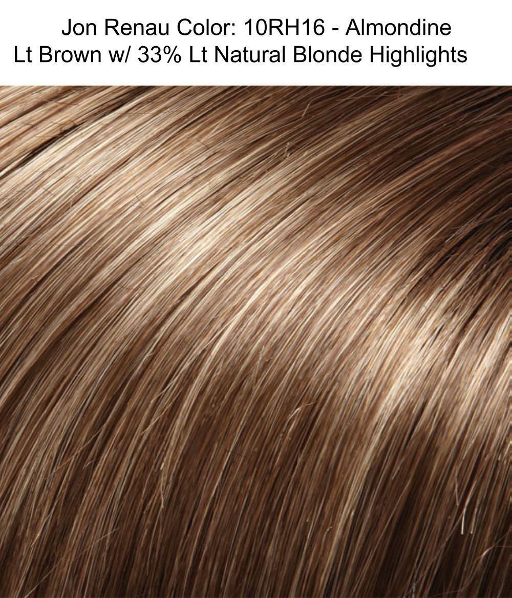 Jon Renau Scarlett Large Cap Wig Bundle - 5 Items (Wig, Booklet, Travel Shampoo, Cap & Comb) Color 10RH16 - Perfect for Travel, Cosplay & Hair Loss Solutions