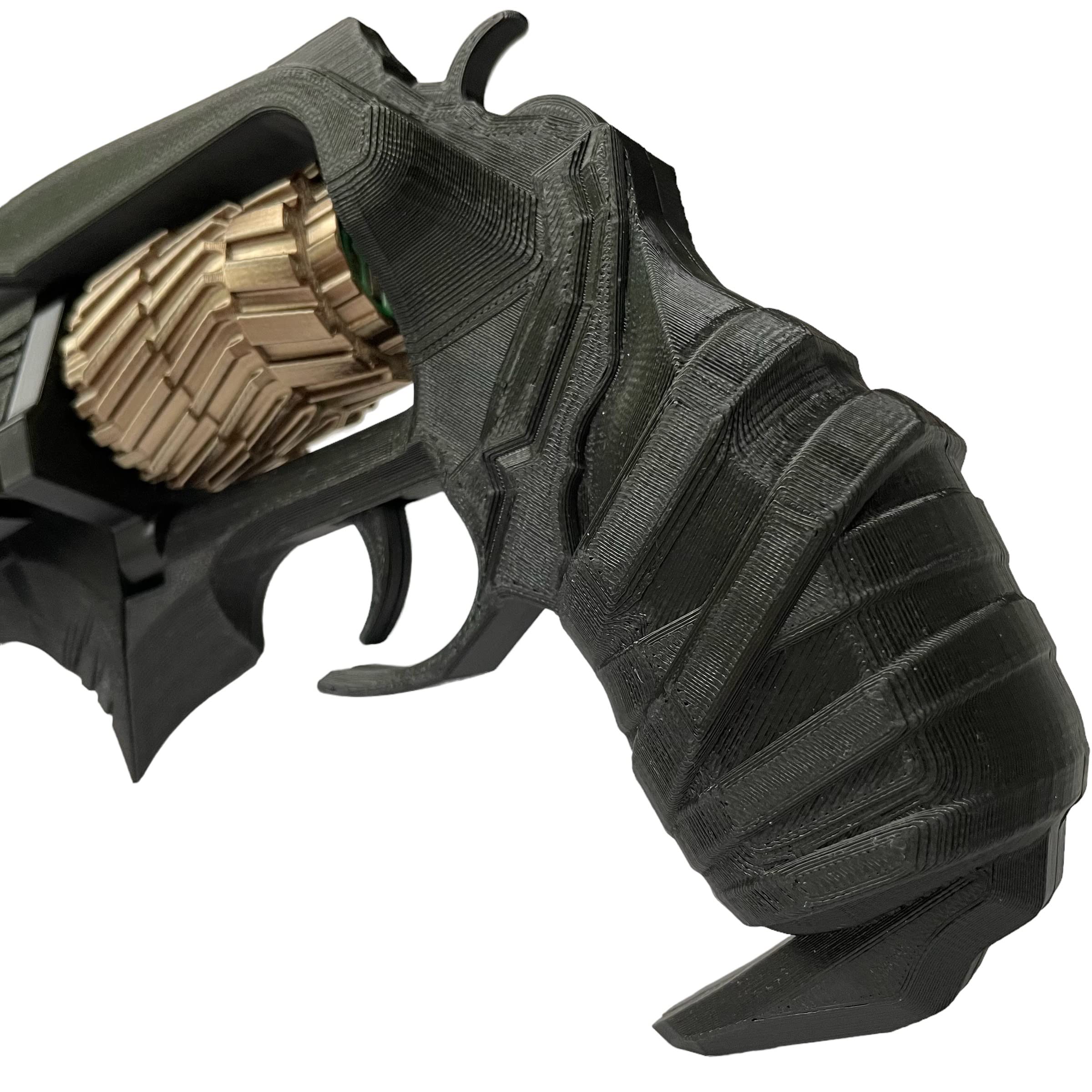 Thorn Hand Cannon Replica - Fully Assembled with Display Stand | Perfect for Cosplay, Gaming Collectibles & Home Decor