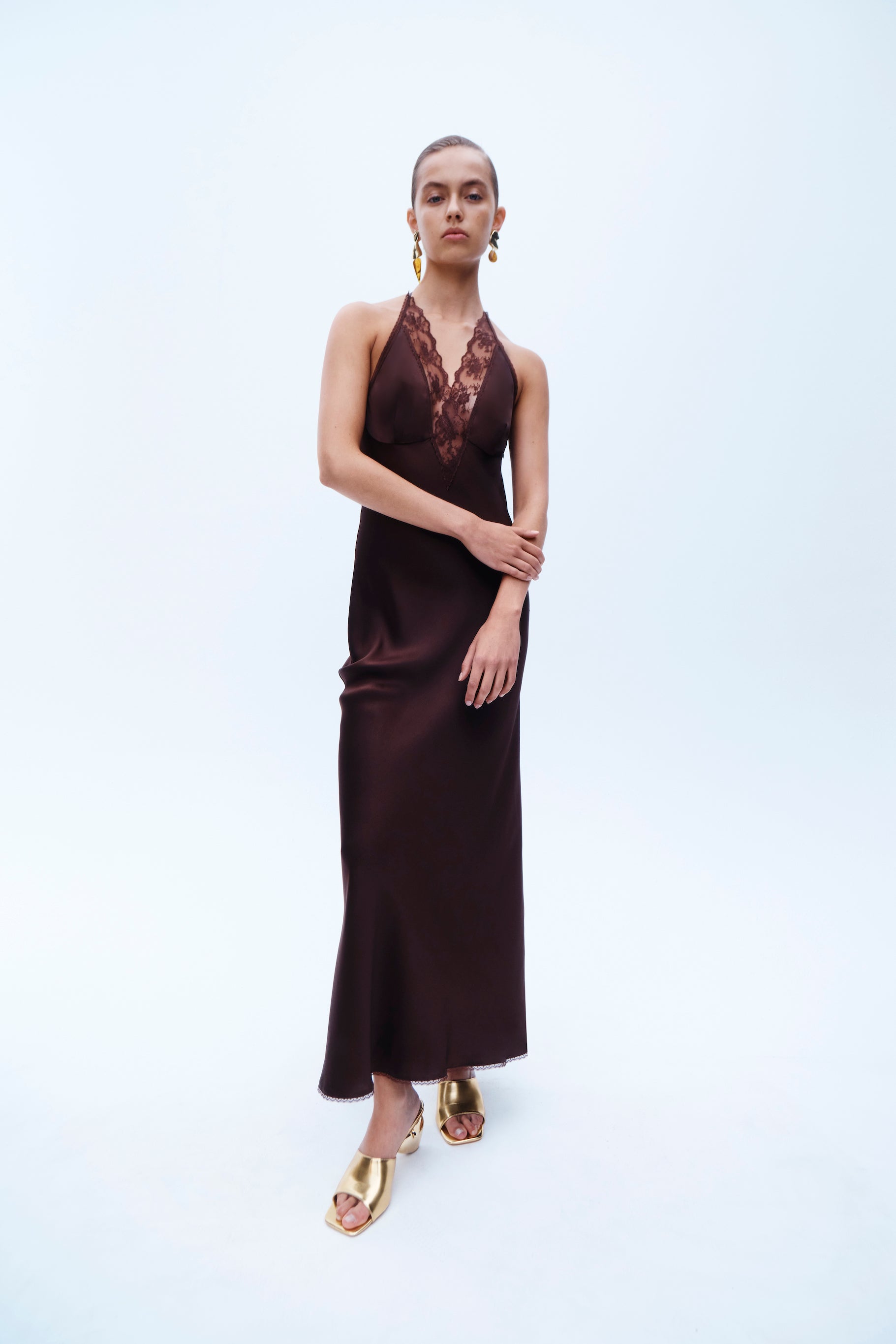 Aries Halter Gown - Elegant Women's Summer Dress for Beach, Party & Evening Wear | Sexy Backless Maxi Dress with Flowy Fabric