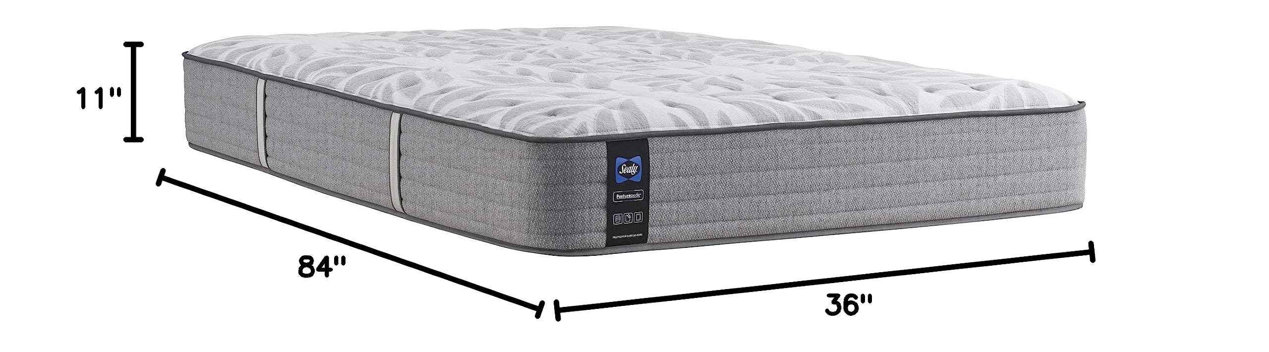 Sealy Posturepedic Ultra Firm Spring Silver Pine Mattress - Split California King Size for Back Pain Relief & Support | Perfect for Master Bedrooms & Guest Rooms