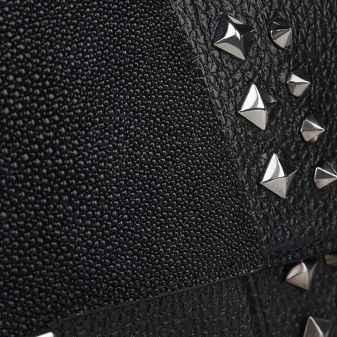 Stylish Black Stingray Print Tote Bag for Women - Fashionable Cuadra Handbag for Work, Travel & Daily Use