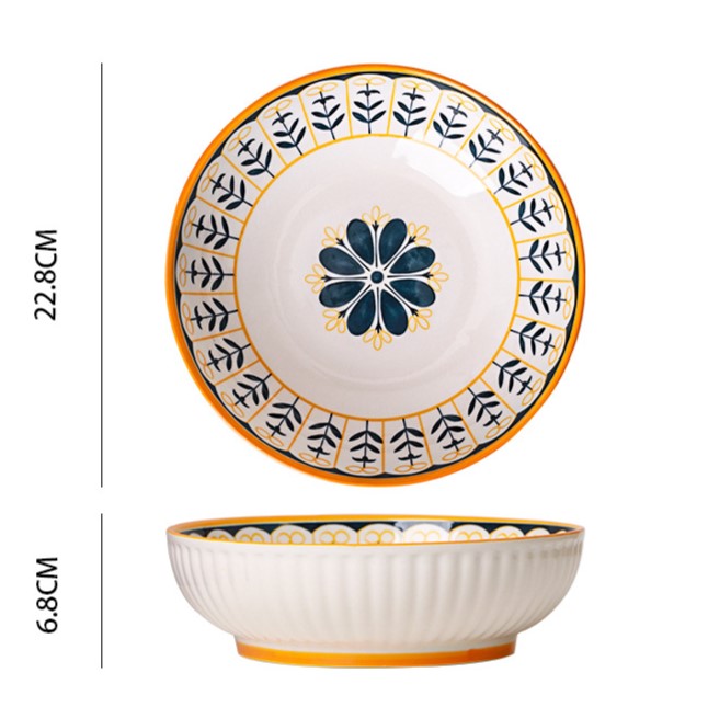 50% Off Clearance Sale - Reusable Printed Bowls & Dishes Set for Home Dining, Party Serving, and Kitchen Decor