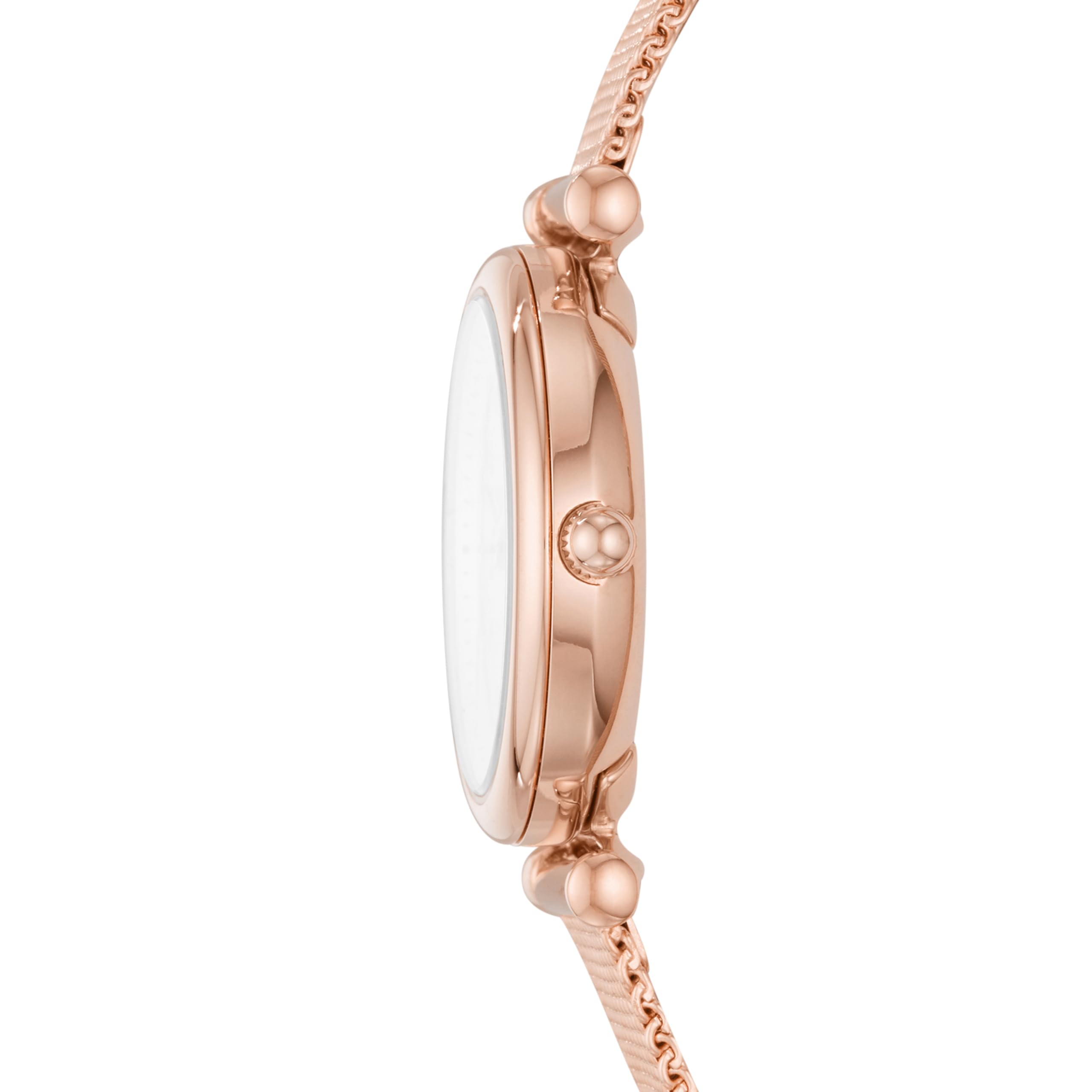 Fossil Carlie Women's Quartz Watch with Stainless Steel Band - Stylish Three-Hand Design for Everyday Wear, Office & Casual Outfits