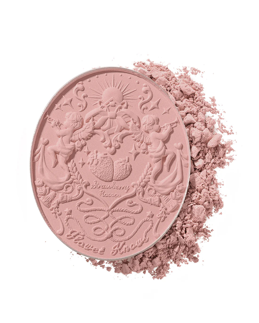 Flower Knows Strawberry Rococo Embossed Blush - Soft Pink Cheek Makeup for Natural Glow | Perfect for Everyday Wear & Special Occasions