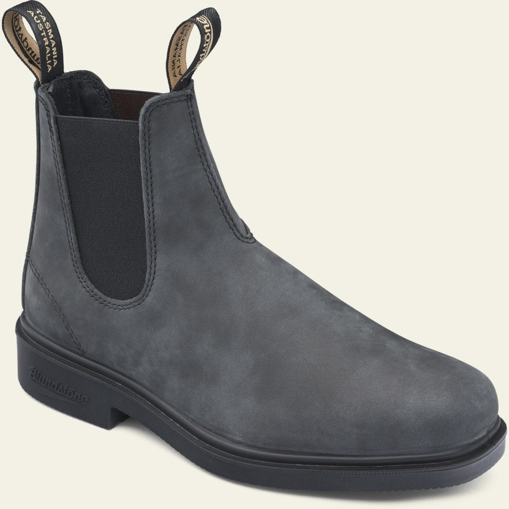 Blundstone 1308 Premium Leather Chelsea Boots for Men & Women - Rustic Black Waterproof Ankle Boots for Work, Hiking & Outdoor Activities
