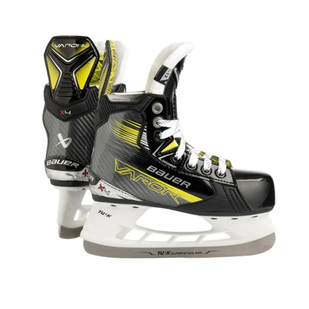 Bauer Vapor X4 Youth Hockey Skates - Lightweight Performance Skates for Kids - Perfect for Ice Hockey Practice & Games