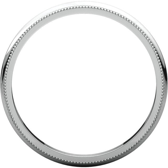 14K Gold 2.5mm Milgrain Wedding Band for Women - Elegant & Timeless Bridal Ring for Engagement, Anniversary, and Special Occasions