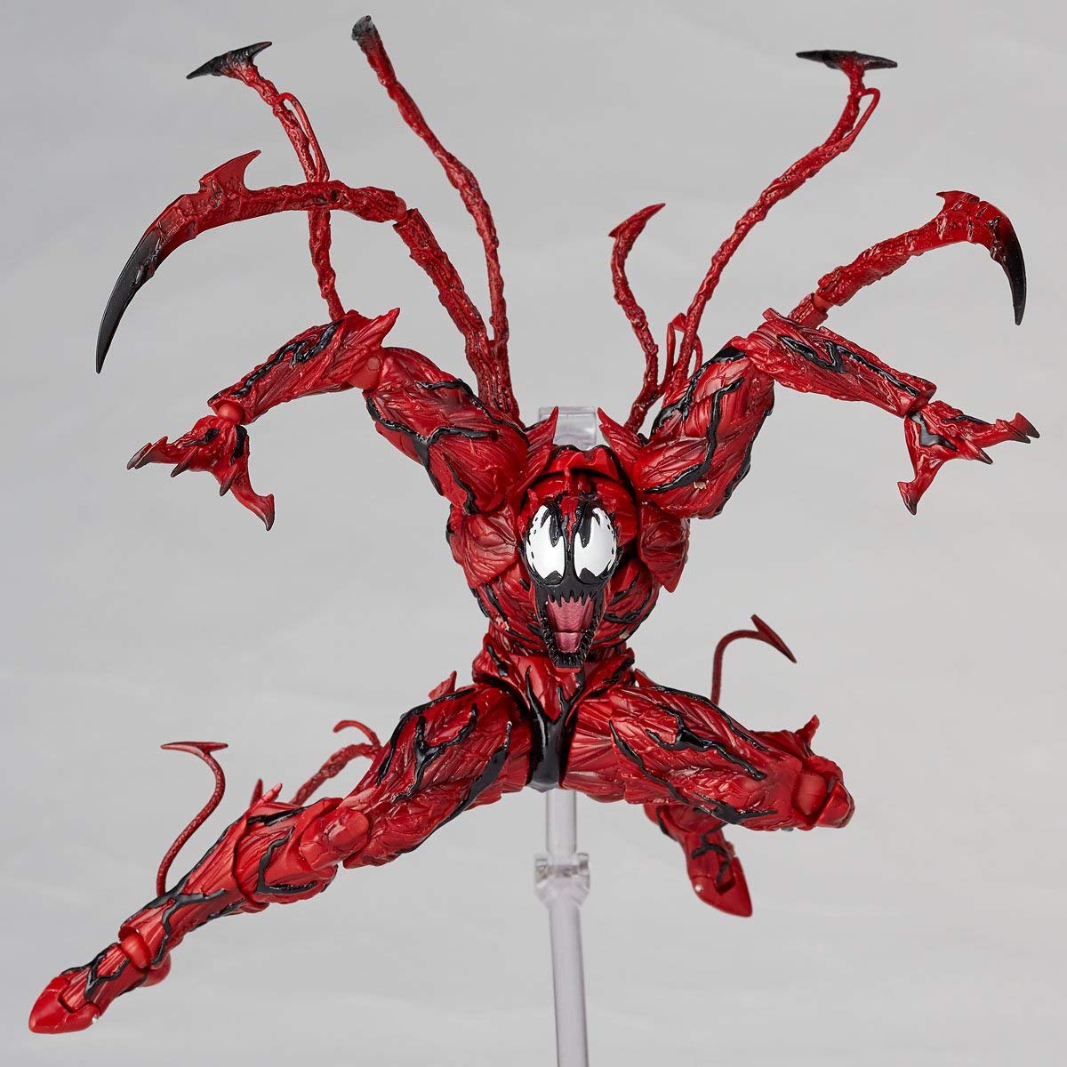Amazing Yamaguchi Revoltech No. 008 Carnage Action Figure - Highly Articulated Collectible for Marvel Fans | Perfect for Display, Photography & Cosplay Inspiration