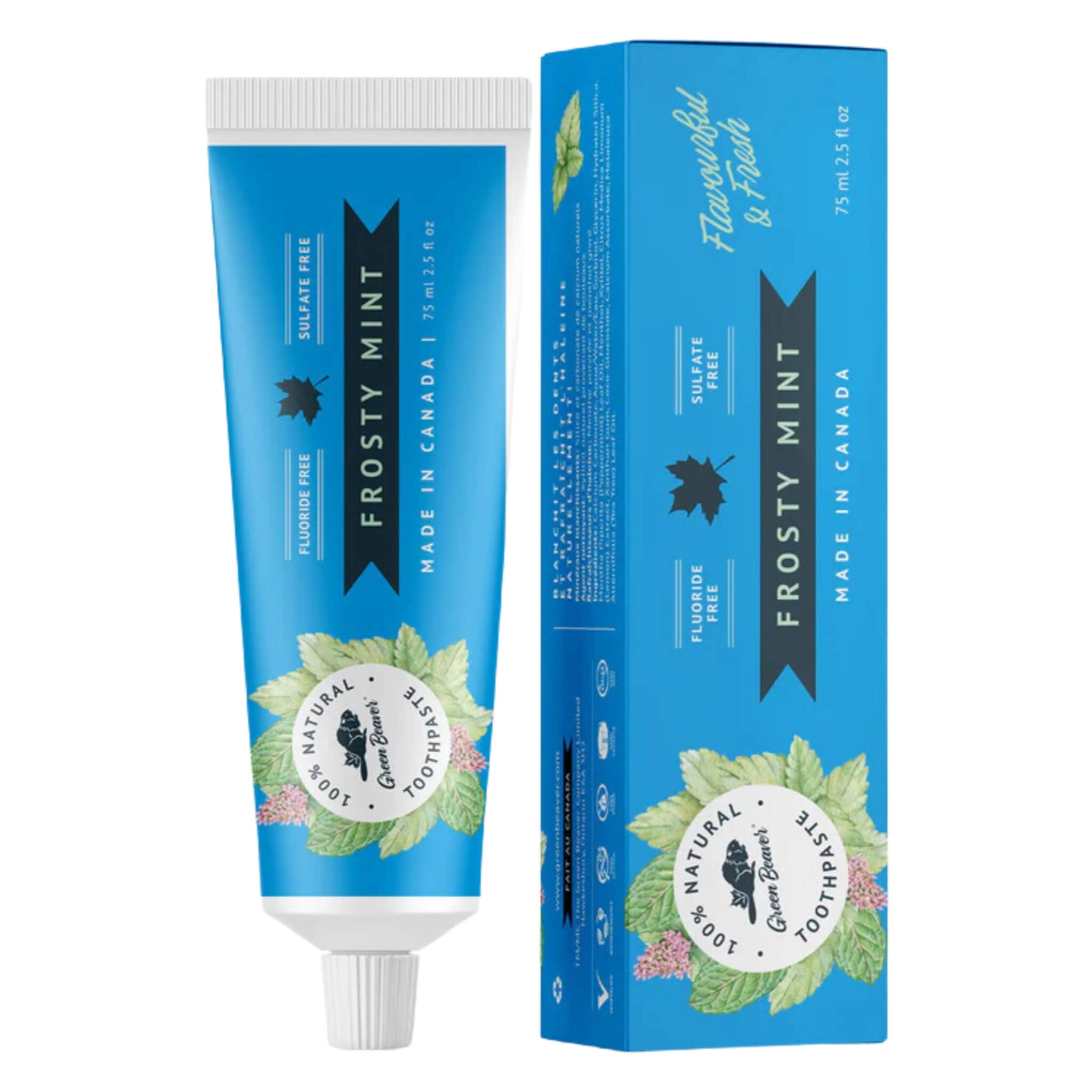 Best Natural Toothpaste for Sensitive Teeth - Fluoride-Free, Organic & Whitening - Fresh Mint Flavor for Daily Oral Care & Healthy Gums