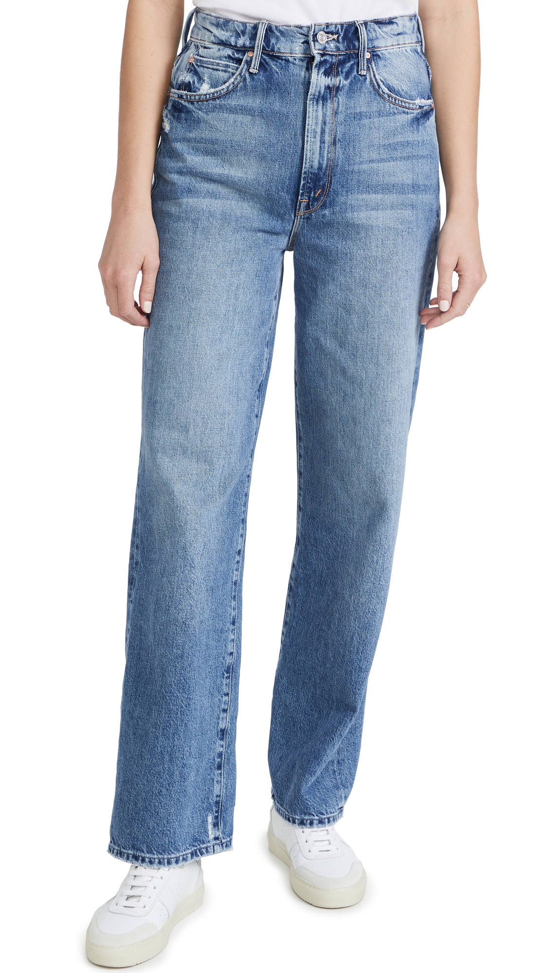 MOTHER Women's High Waisted Skinny Jeans - Stretch Denim Pants for Women, Tummy Control & Butt Lifting, Perfect for Casual Wear, Date Night & Office Outfits