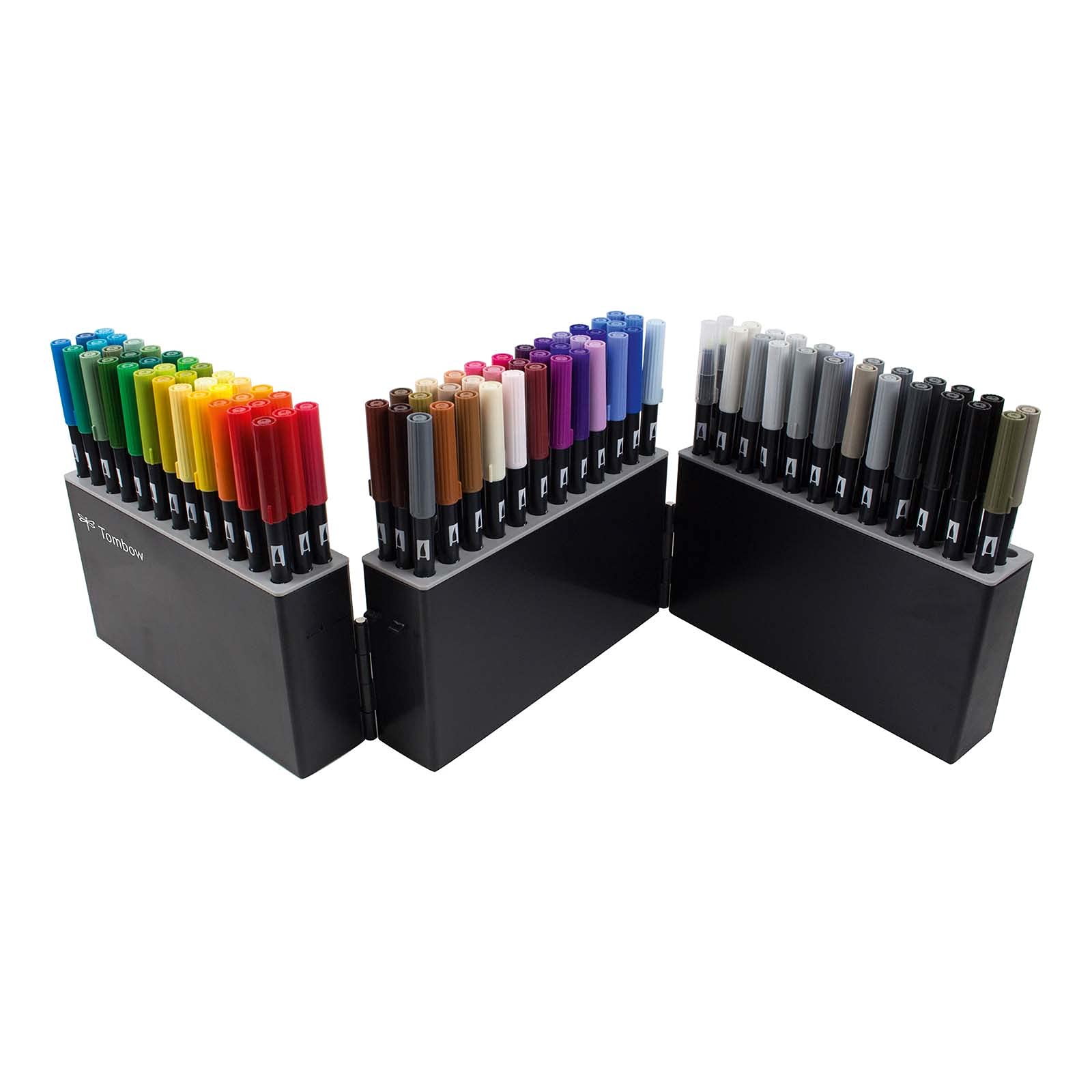 Tombow ABT-108C Dual Brush Pen Set with 107 Colors & Blender - Perfect for Calligraphy, Hand Lettering, Coloring & Art Projects
