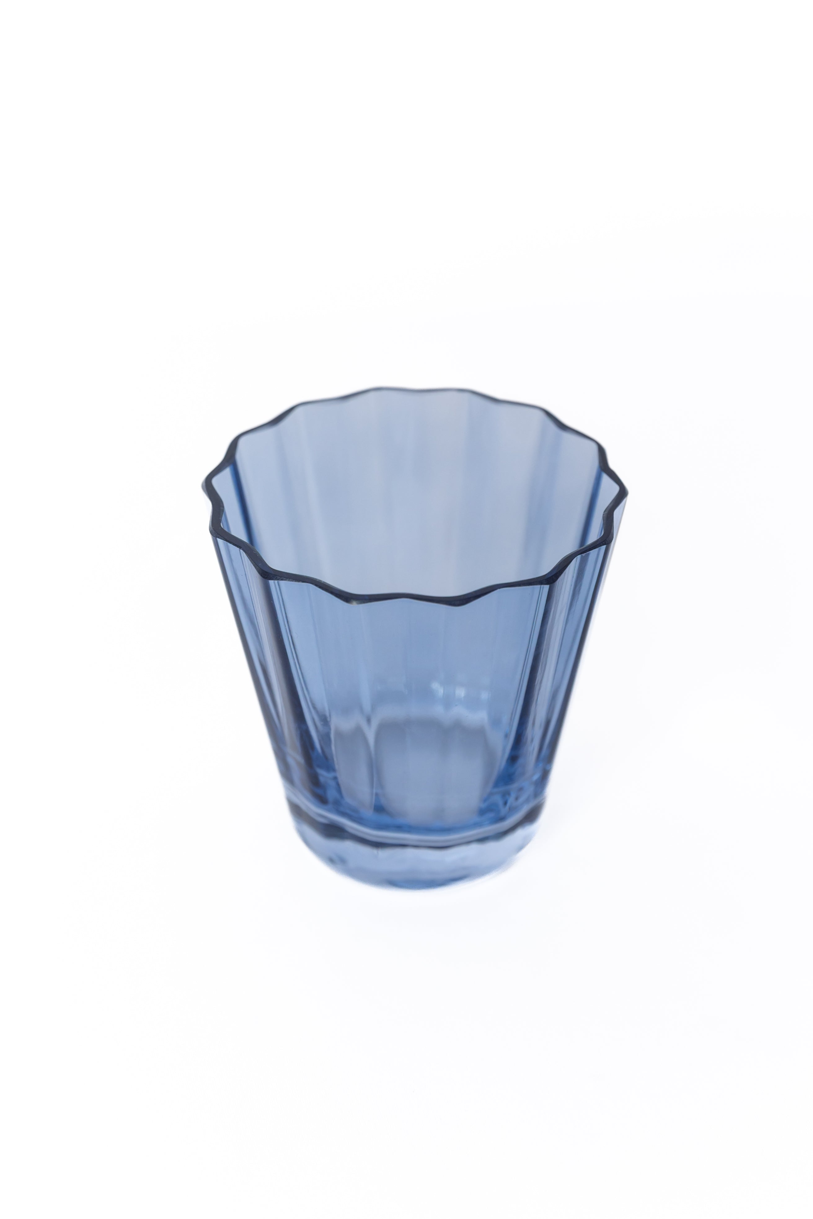 Estelle Colored Sunday Lowball Glasses - Set of 6 Cobalt Blue Drinking Glasses for Cocktails, Juice & Iced Coffee | Perfect for Home Bar, Parties & Everyday Use