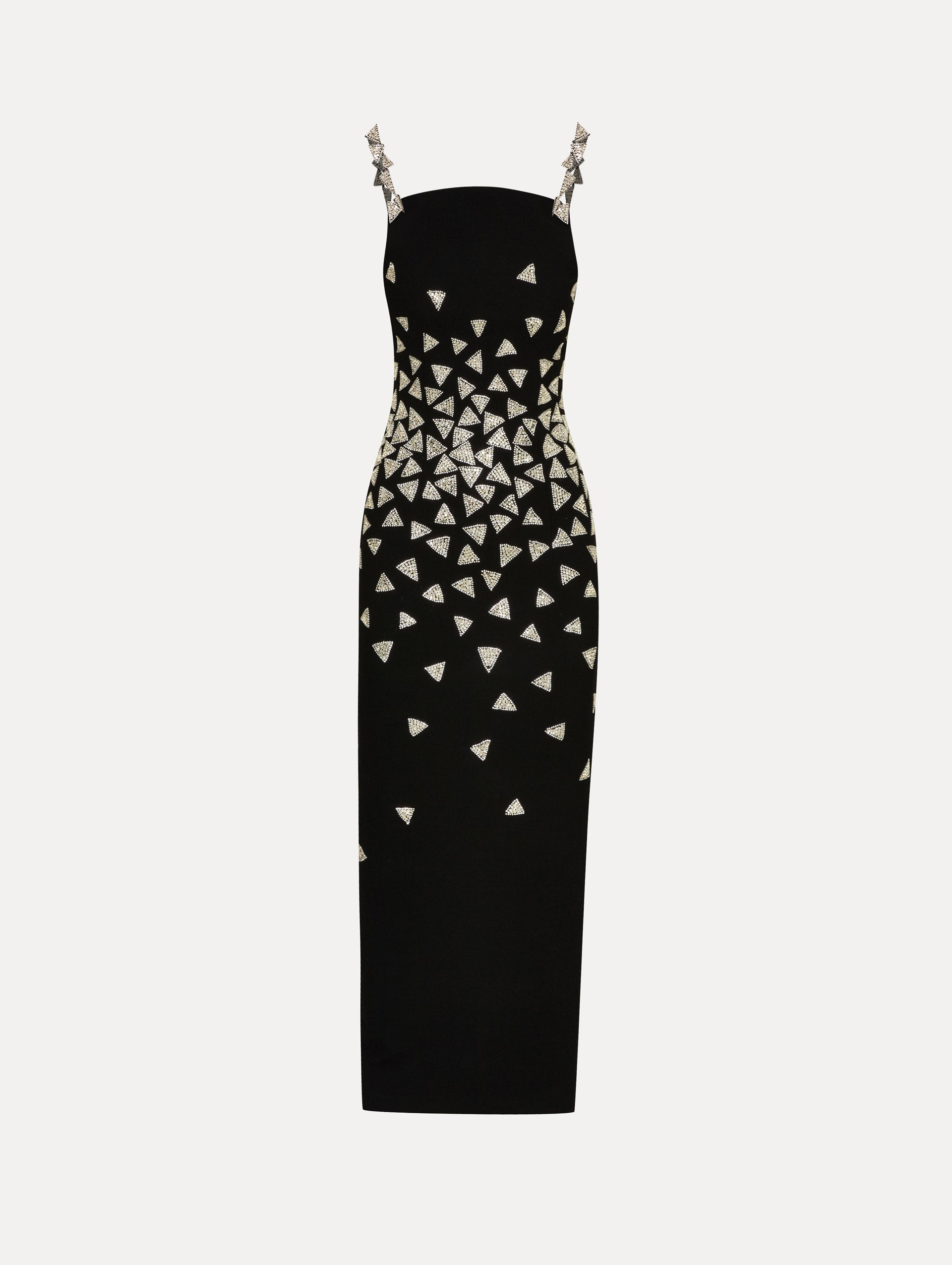 Elegant Crystal Triangle Cocktail Dress for Women - Perfect for Evening Parties, Weddings & Special Occasions