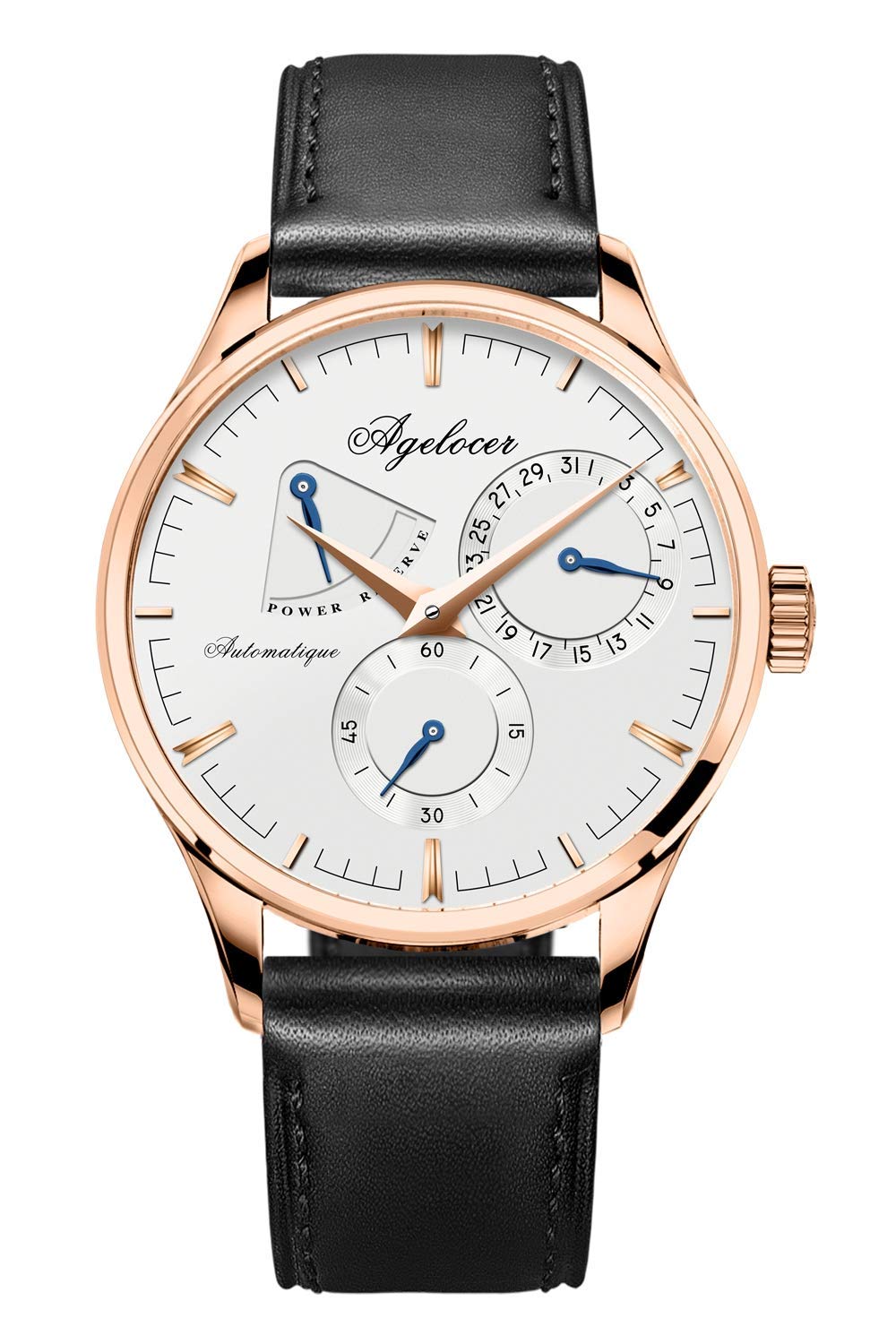 AGELOCER Budapest Men's Automatic Mechanical Watch - Kinetic Display, Business & Formal Style - Perfect Gift for Boyfriend, Husband, Father - Ideal for Office, Wedding, Anniversary & Special Occasions