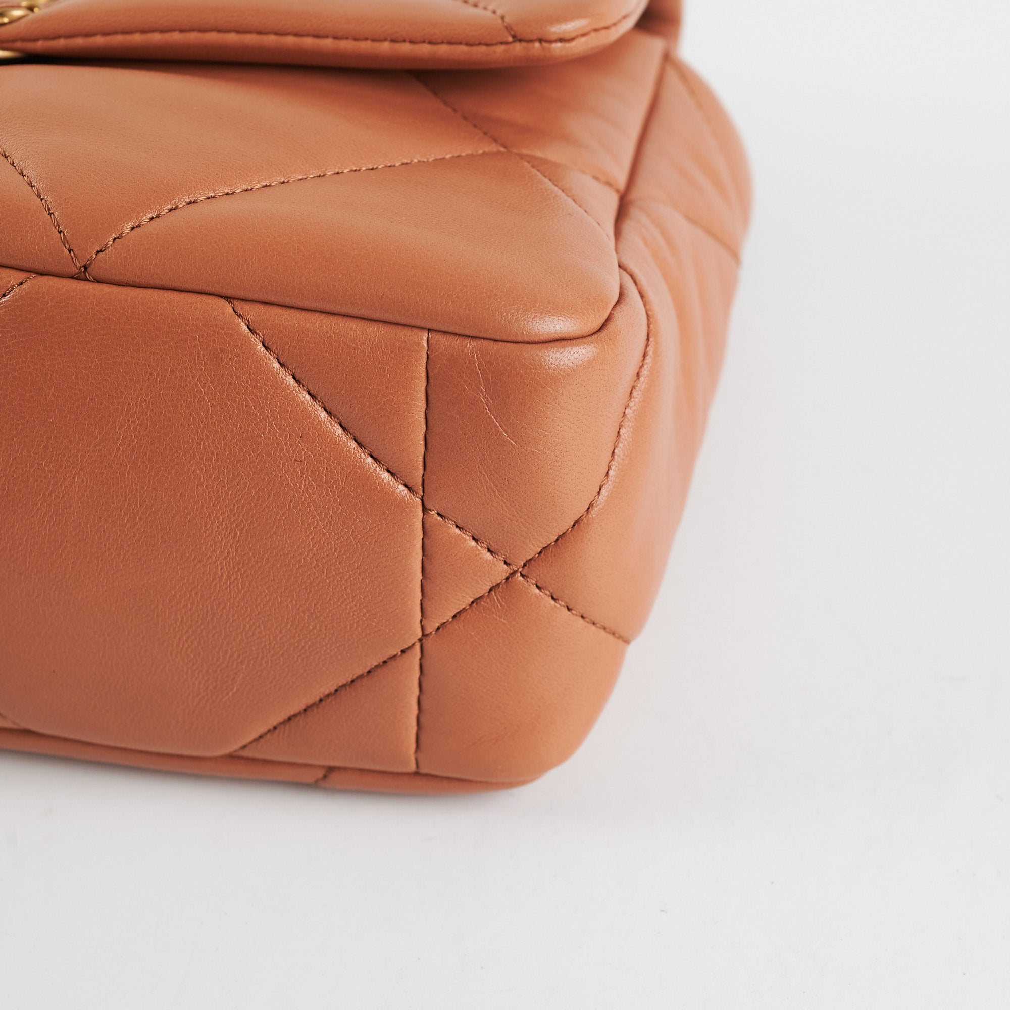 Chanel 19 Small Caramel 21P Handbag with Microchip - Luxury Designer Shoulder Bag for Women, Perfect for Daily Use, Work & Special Occasions