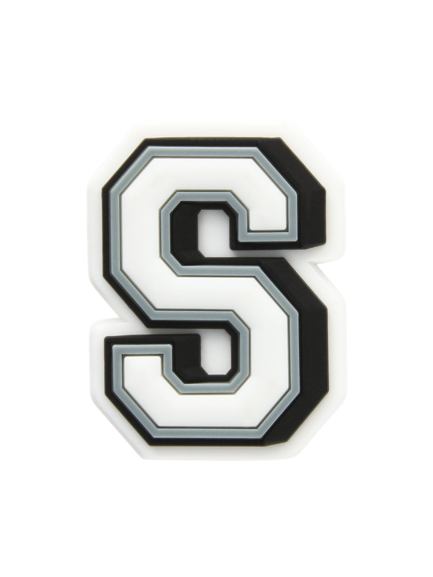 Crocs Jibbitz Letter S Charms - Customizable Shoe Accessories for Crocs Clogs & Sandals - Perfect for Personalizing Kids & Adults Footwear - Great for School, Work & Casual Wear